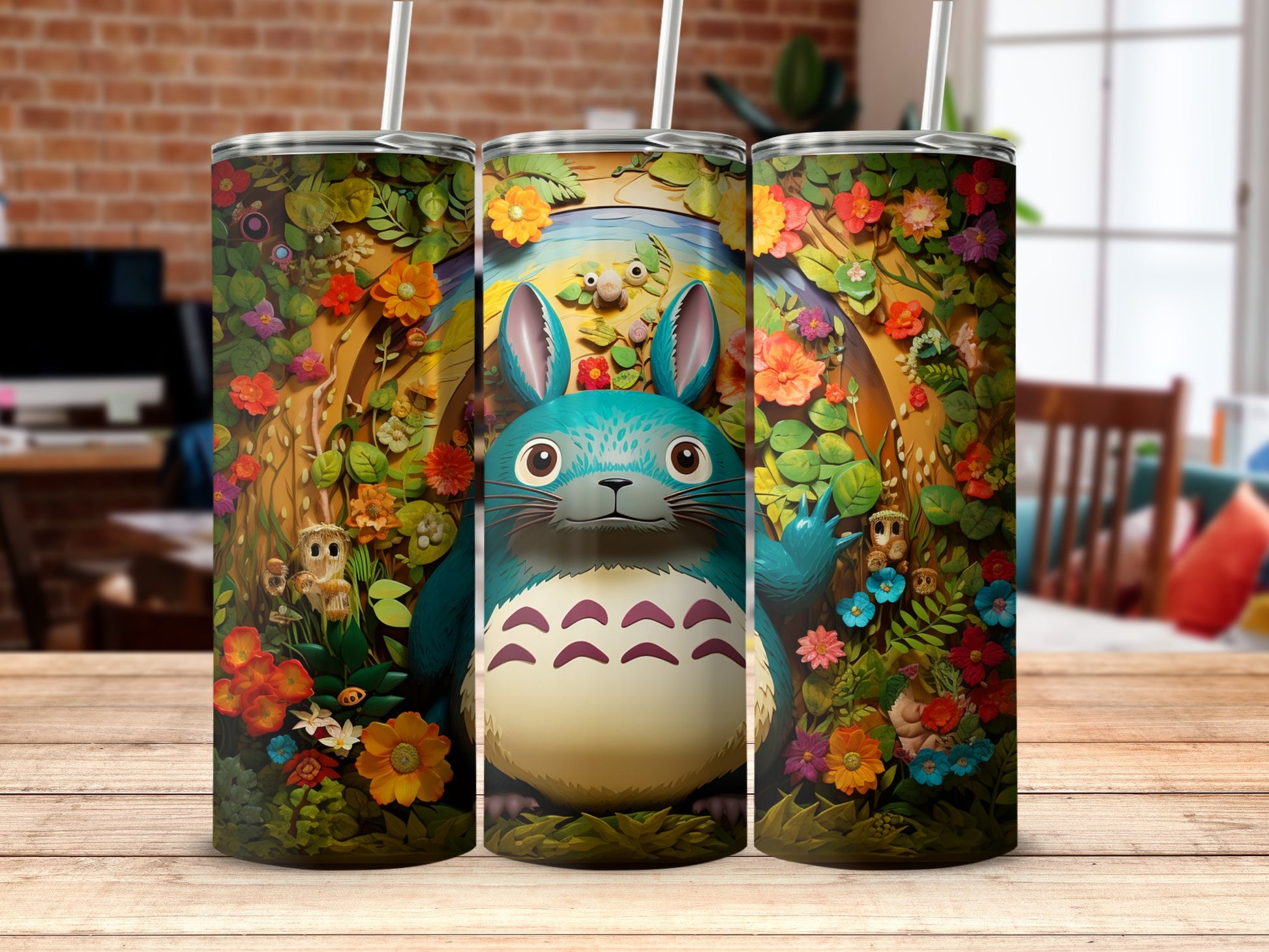 Adorable Forest Creature Themed Tumbler for Beverage