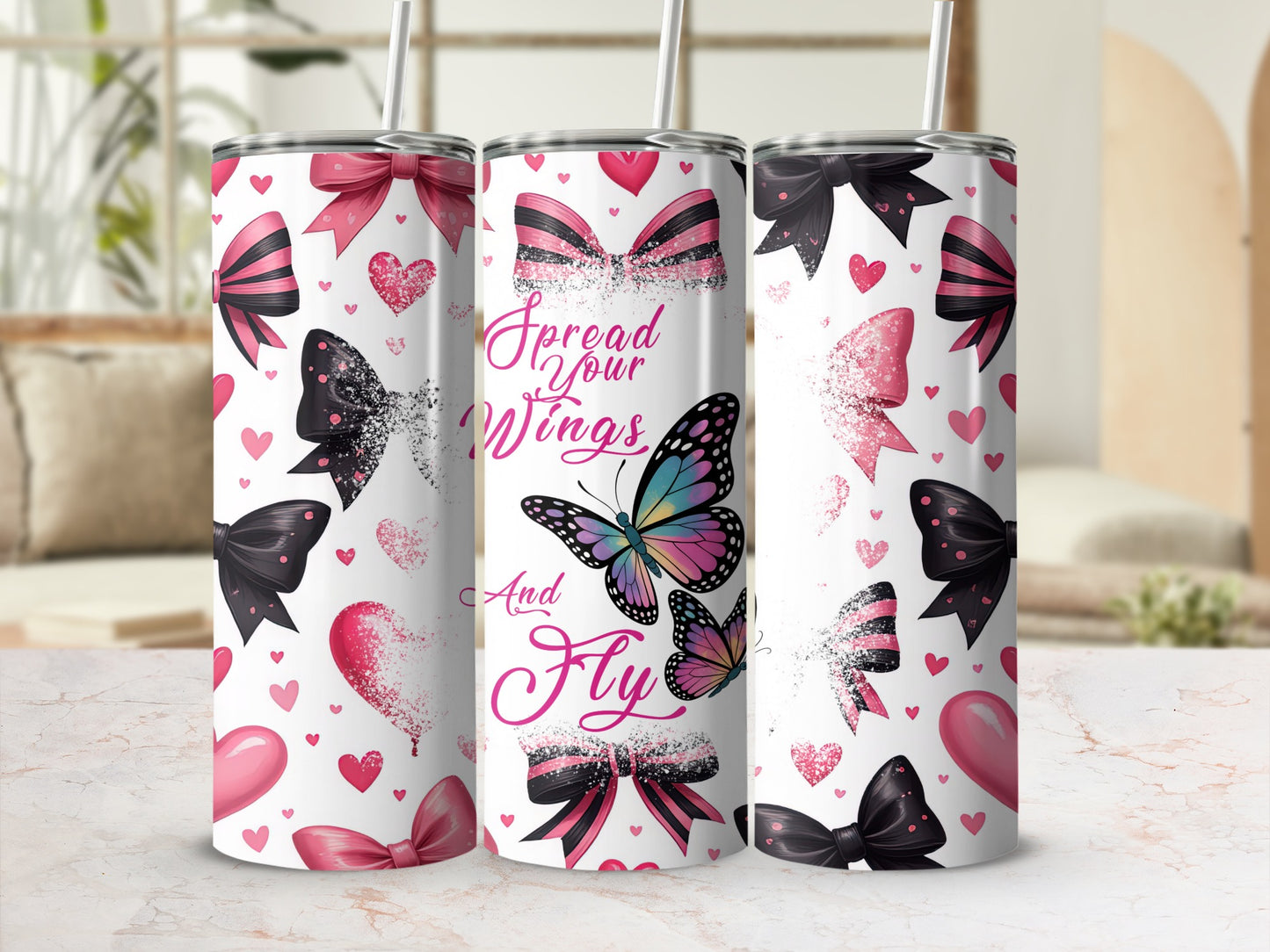 Spread Your Wings And Fly Butterfly Tumbler