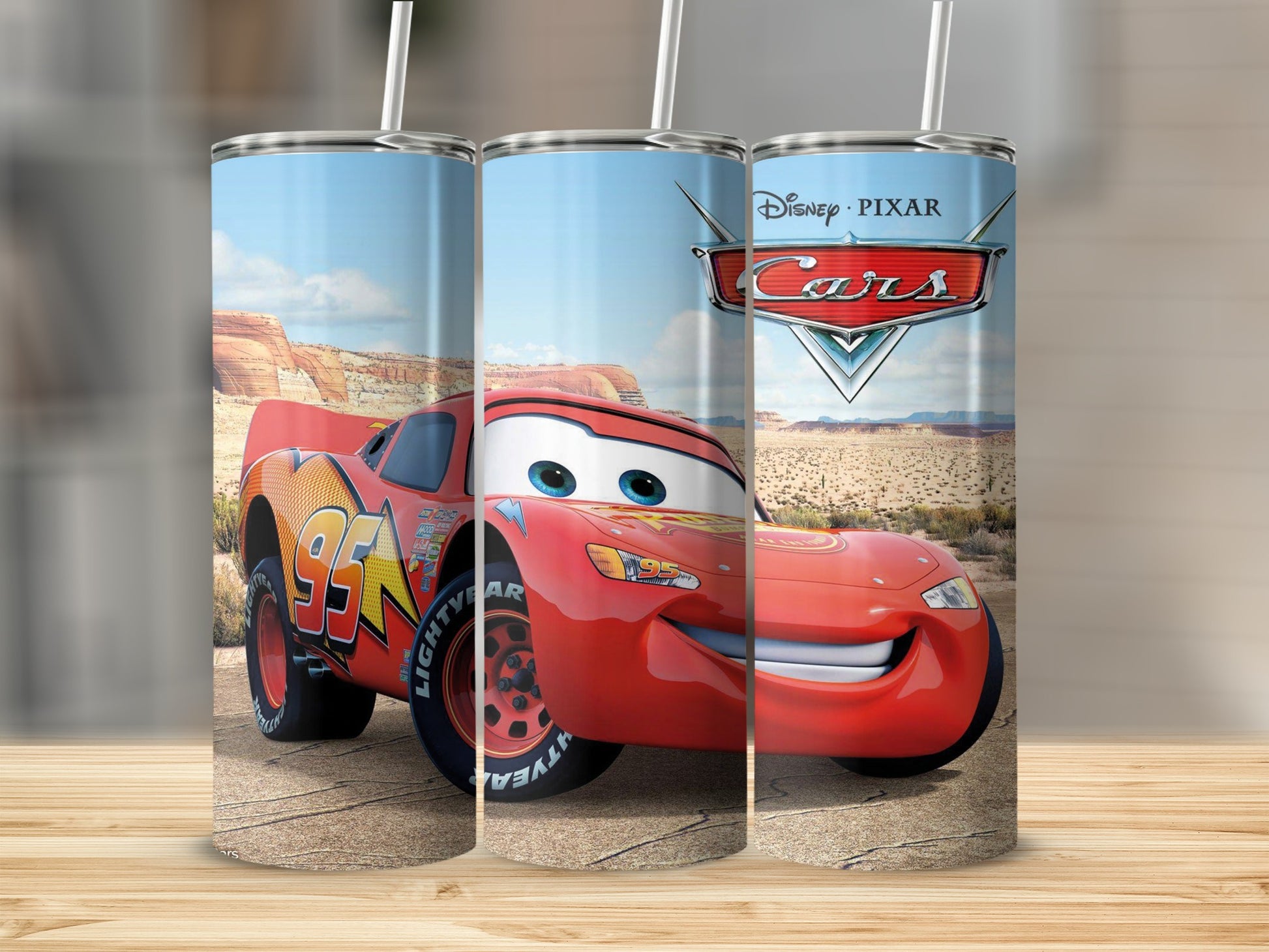 Disney Pixar Cars Lightning McQueen Insulated Tumbler