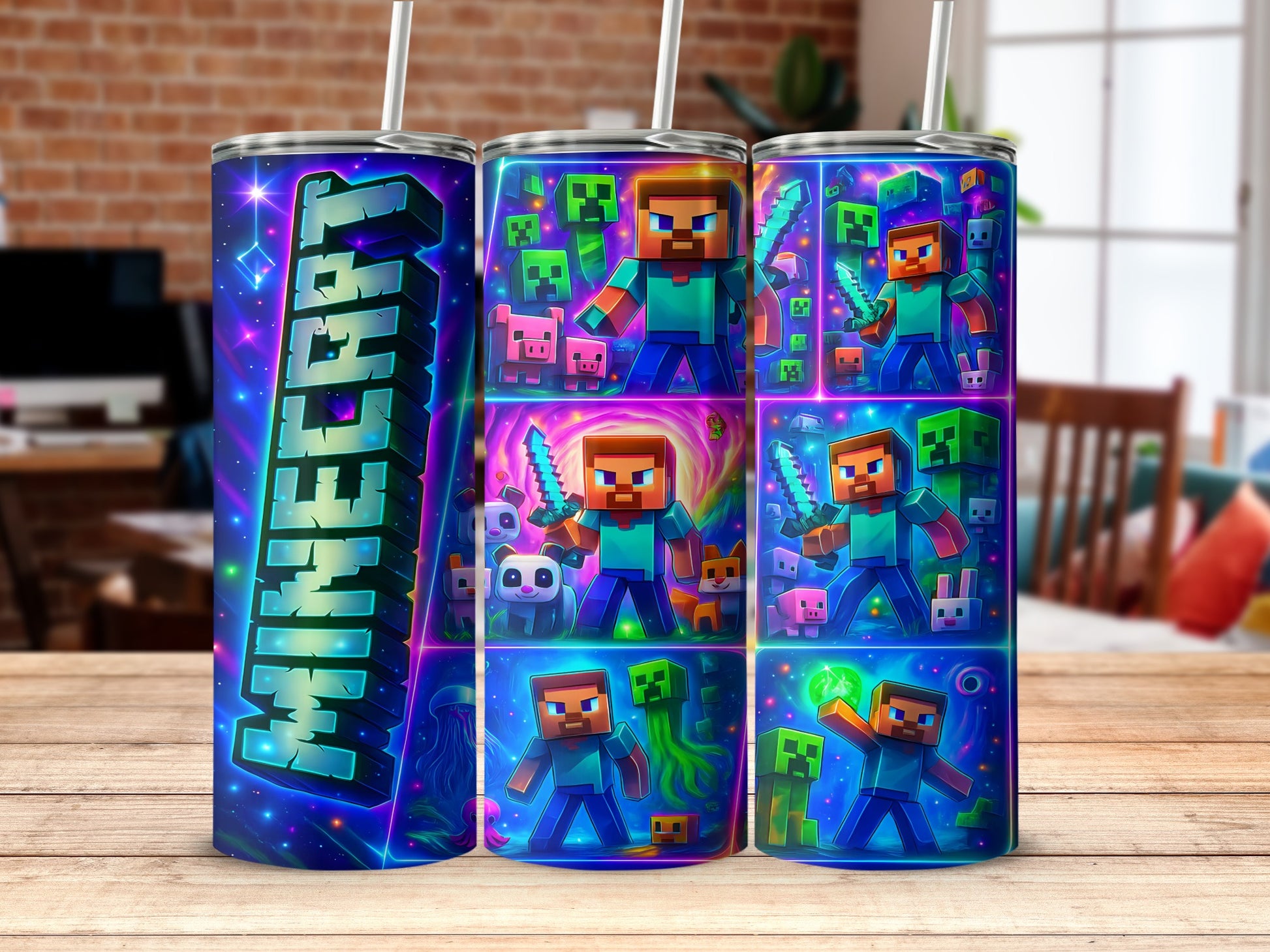 Minecraft Video Game Themed Insulated Tumbler