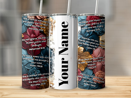 Personalized Stainless Steel Inspirational Quotes Tumbler
