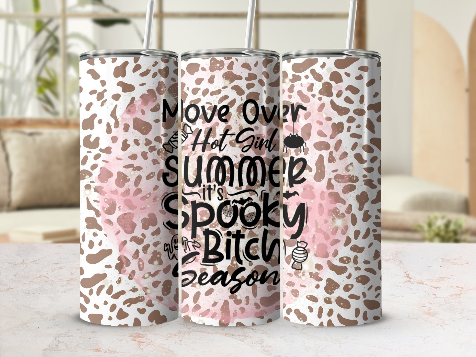Summer It's Spooky Season Move Over Hot Girl Tumbler