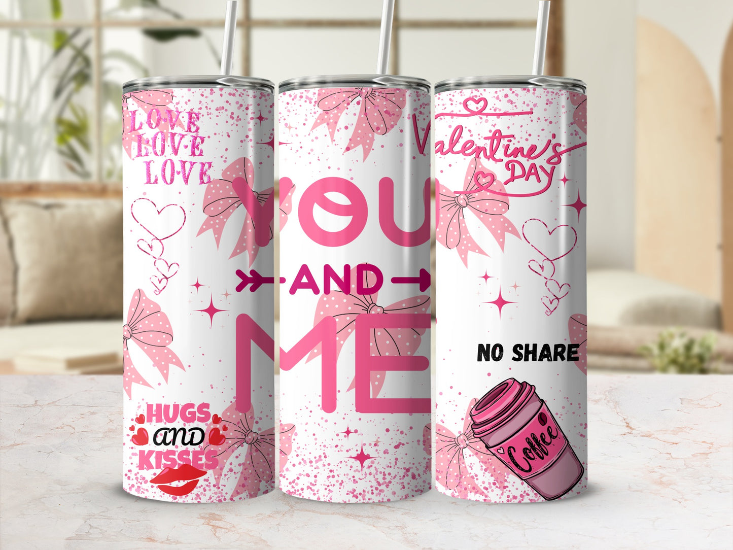 Love Themed Tumblers for Valentine's Day