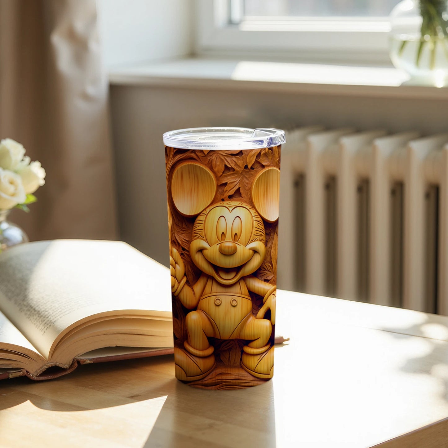 Vintage Cartoon Character Tumbler for Coffee Enthusiasts