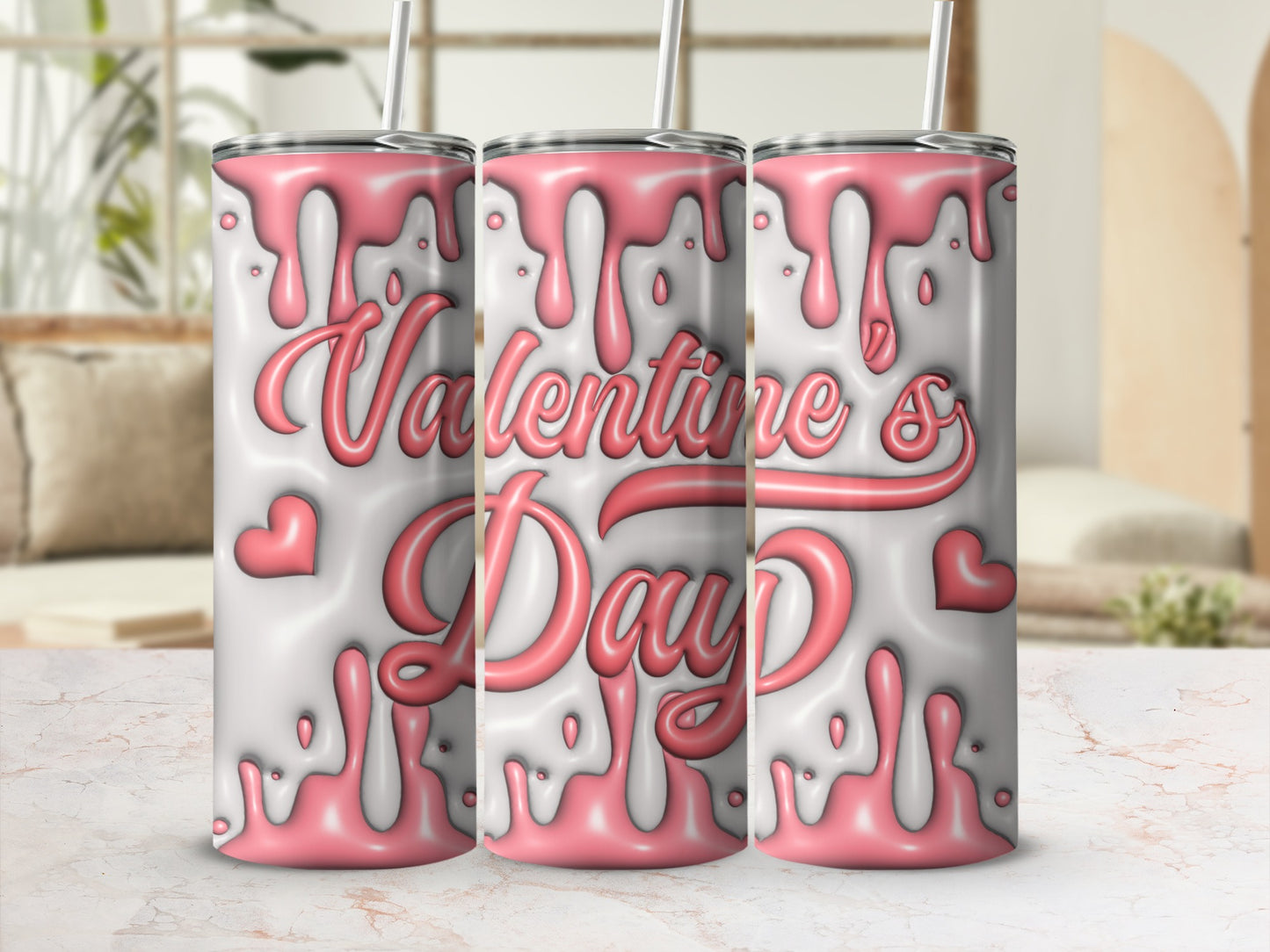 Valentine's Day Themed Drink Tumbler