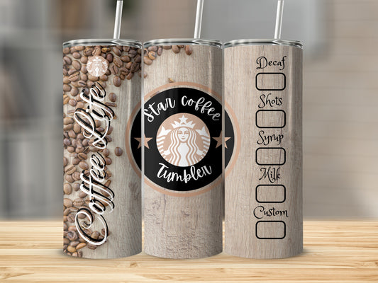 Coffee Life Star Coffee Tumbler for Drink Lovers