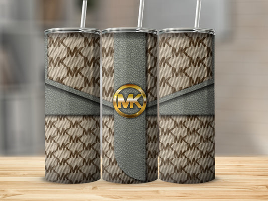 Stylish Designer-Inspired Logo Pattern Tumbler
