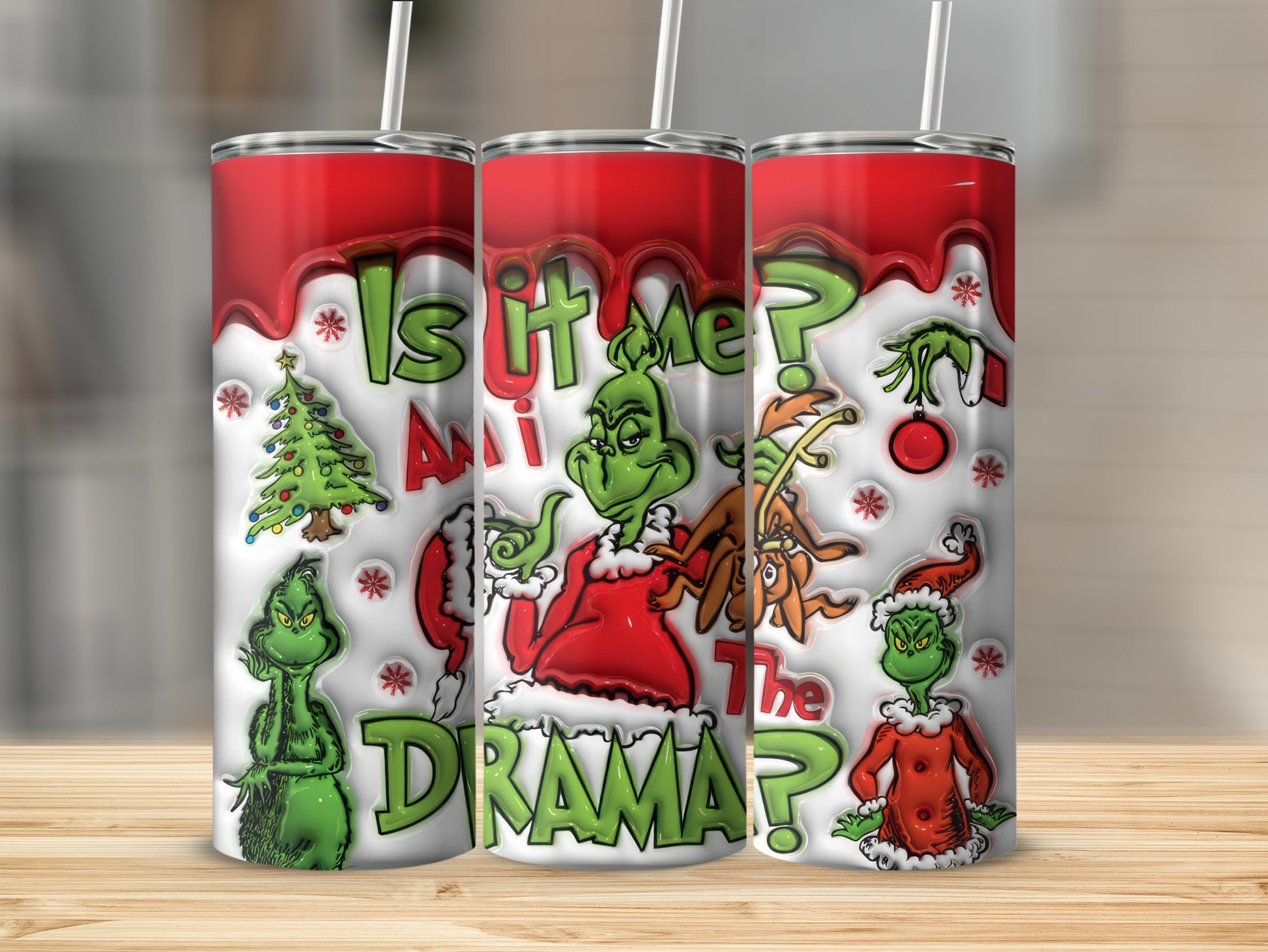 Is It Me Am I The Drama Grinch Tumbler