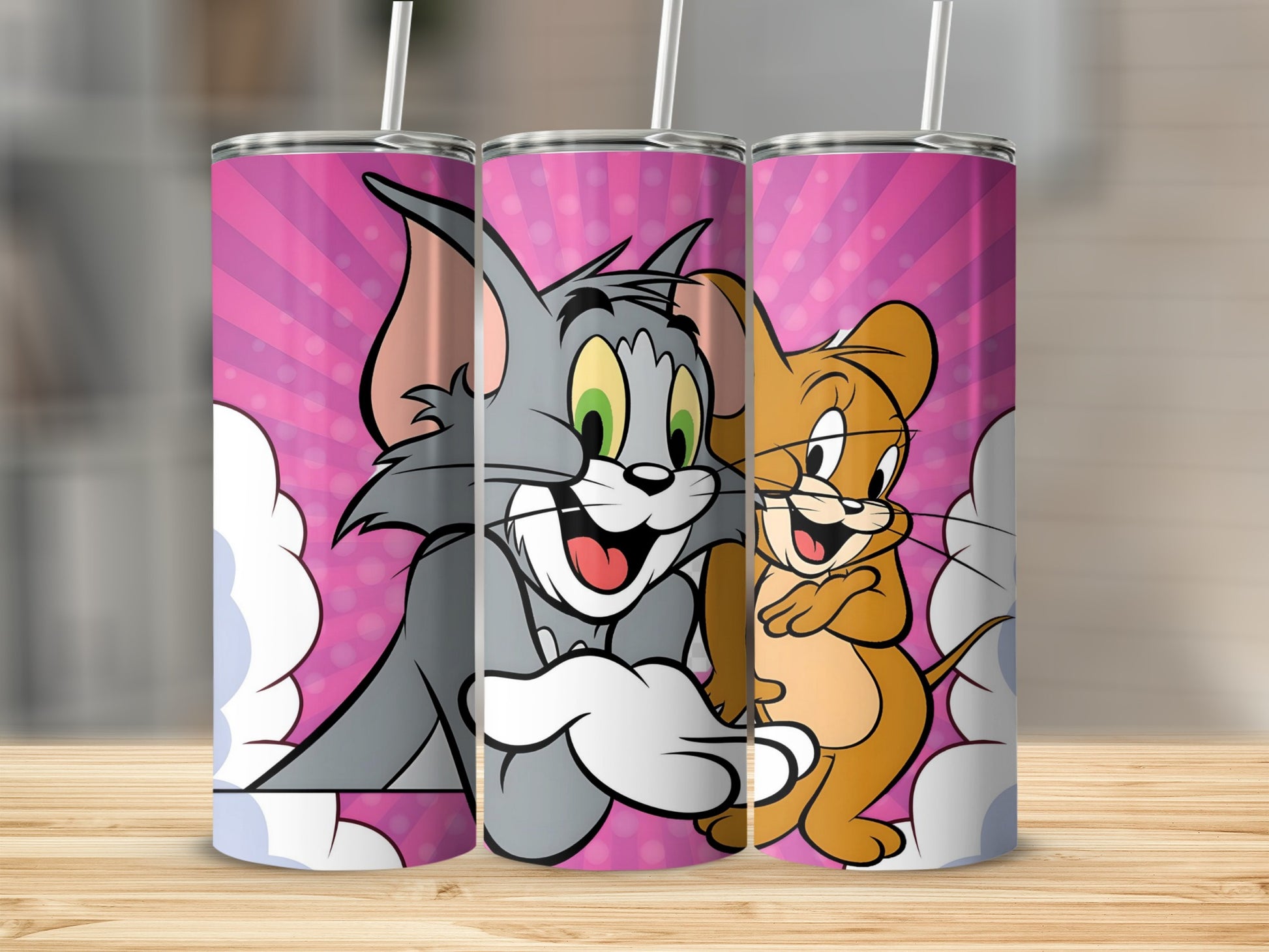 Cartoon Duo Drinkware Featuring Fun and Lively Graphics