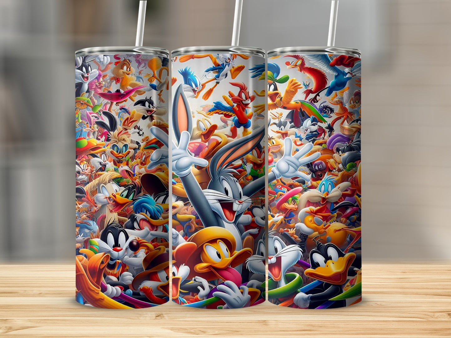 Colorful Cartoon Character Design Tumbler Cup
