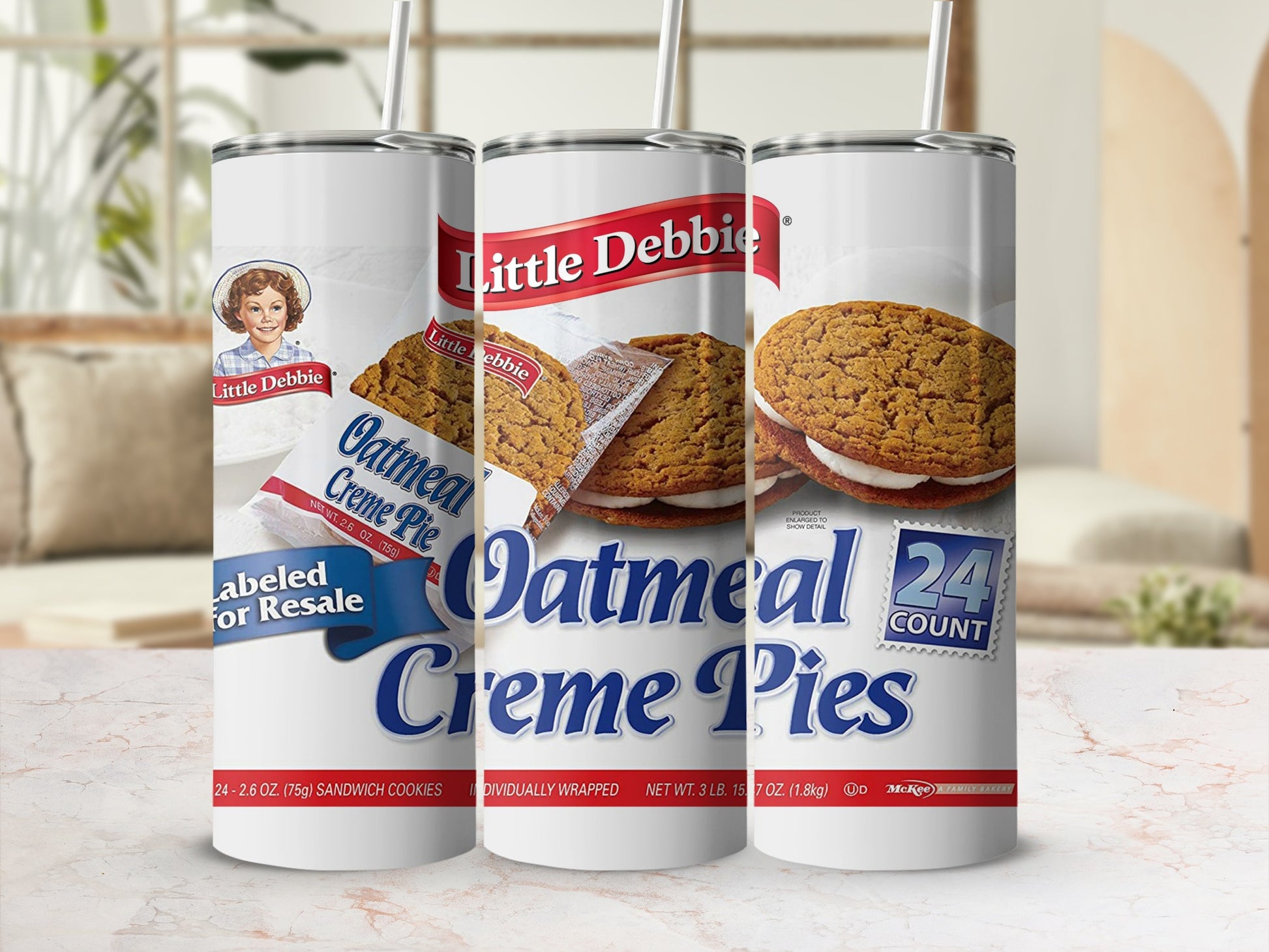 Little Debbie Oatmeal Creme Pie 24 Count Labeled For Resale product type