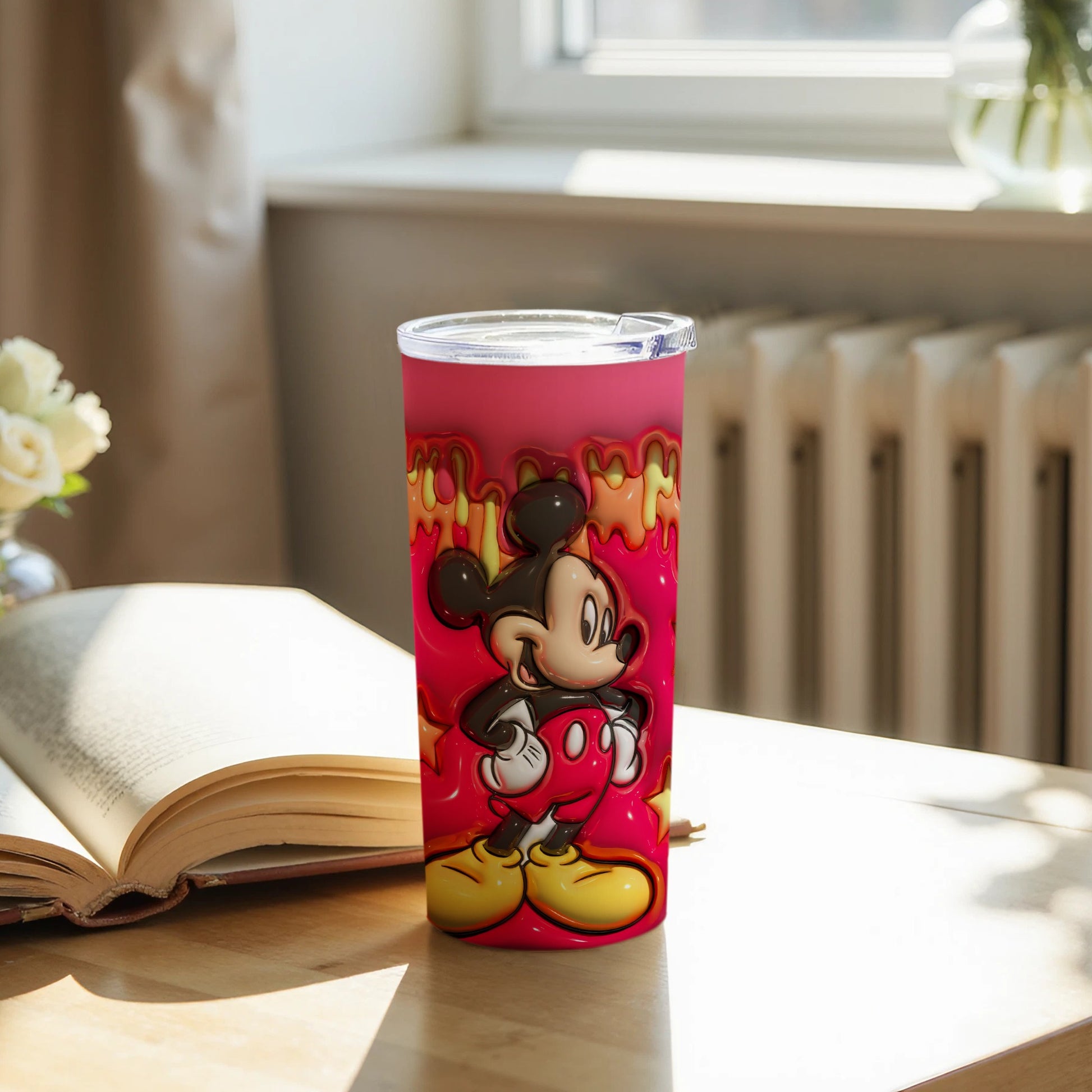 Stylish Mickey Mouse Tumbler with Vibrant Design