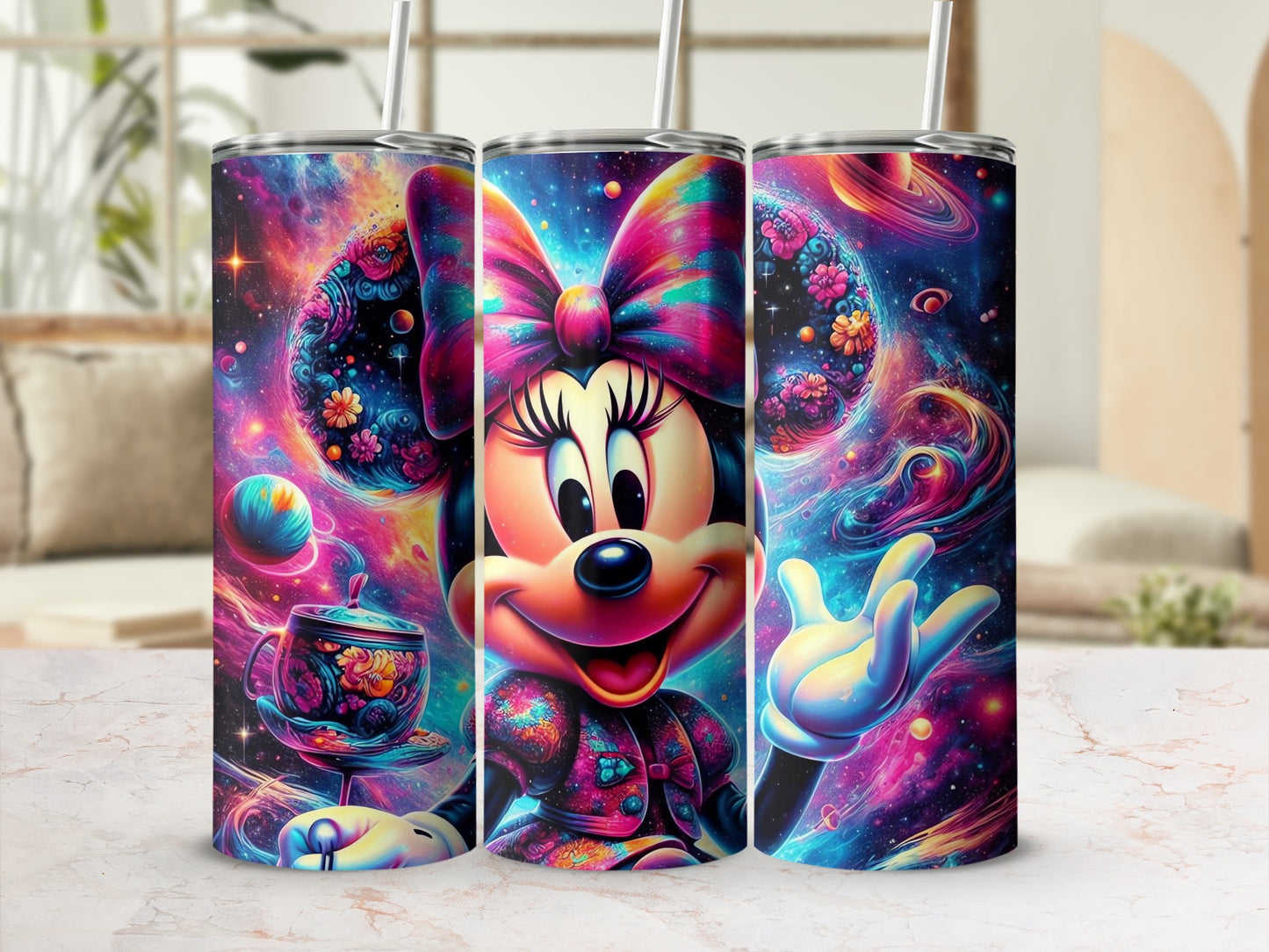 Colorful Space Fantasy Character Art Tumbler Cup