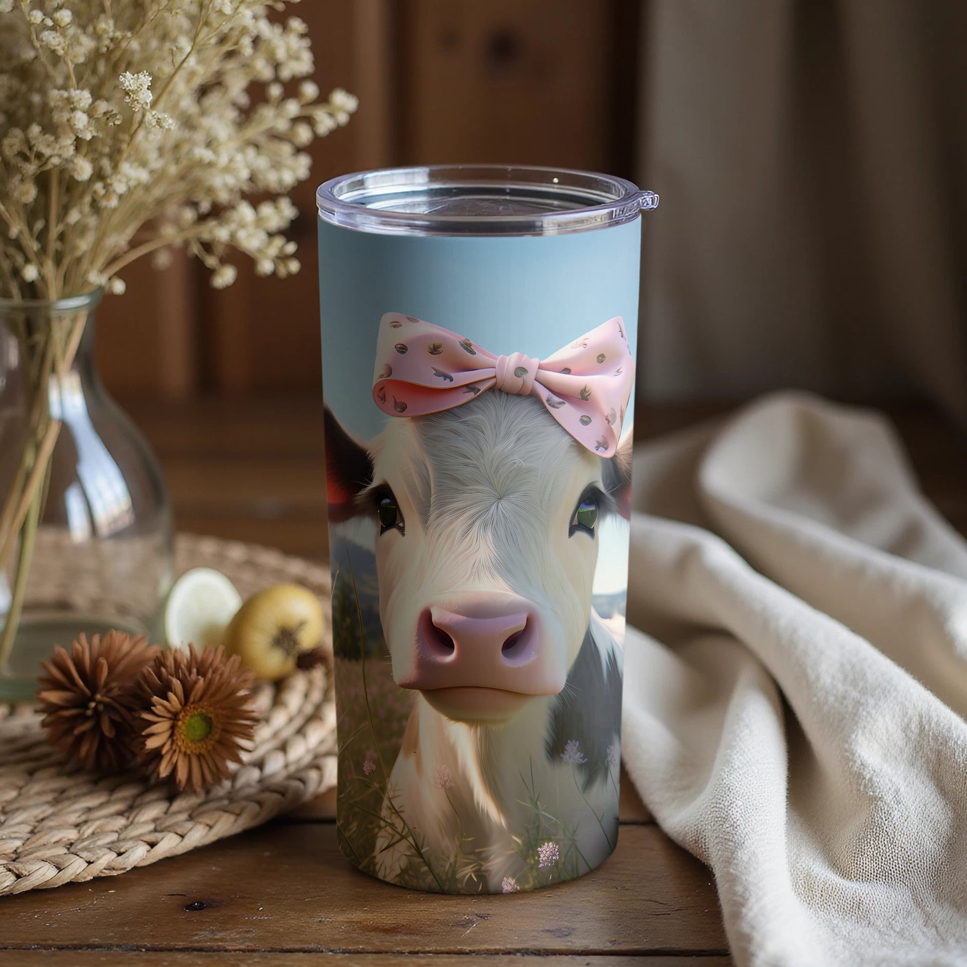 Cute Baby Cow Pink Bow Farm Animal Tumbler product type
Cow, Calf, Baby Cow, Pink Bow, Cute Animal, Farm Animal, Tumbler, Drinkware, Insulated Cup, Beverage Holder, Animal Design, Adorable Cow, Gift Idea, Unique Tumbler, Travel Mug, Outdoors Drinkware, Dairy Farm, Bovine, Cute Calf, Bow Tie Animal