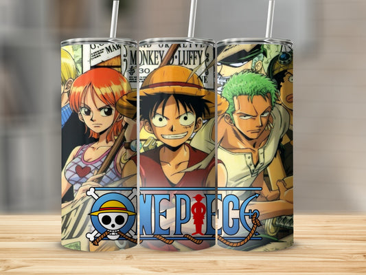 One Piece Anime Characters Insulated Tumbler Cup