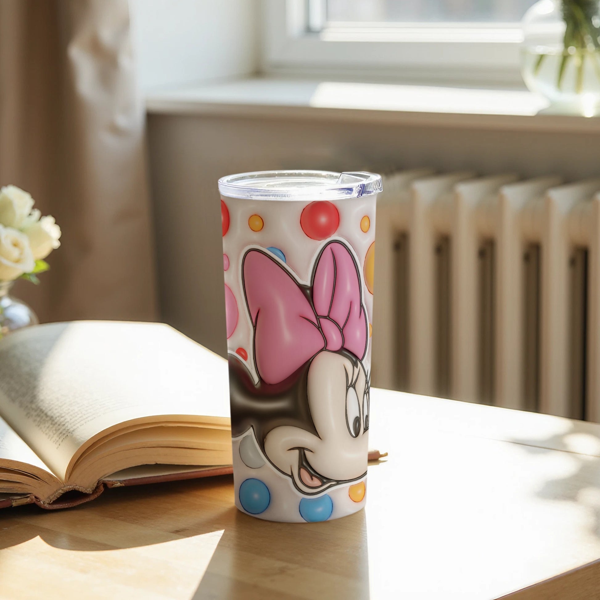 Minnie Mouse Colorful Polka Dots Insulated Tumbler