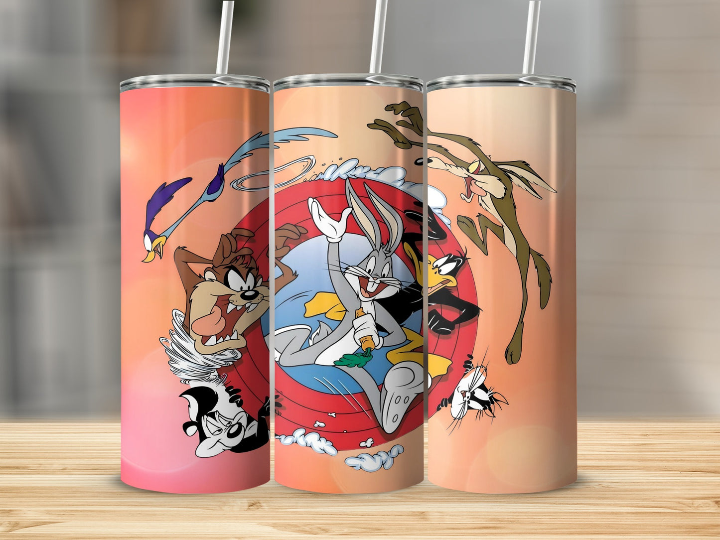 Looney Tunes Characters Tumbler Set for Kids or Adults