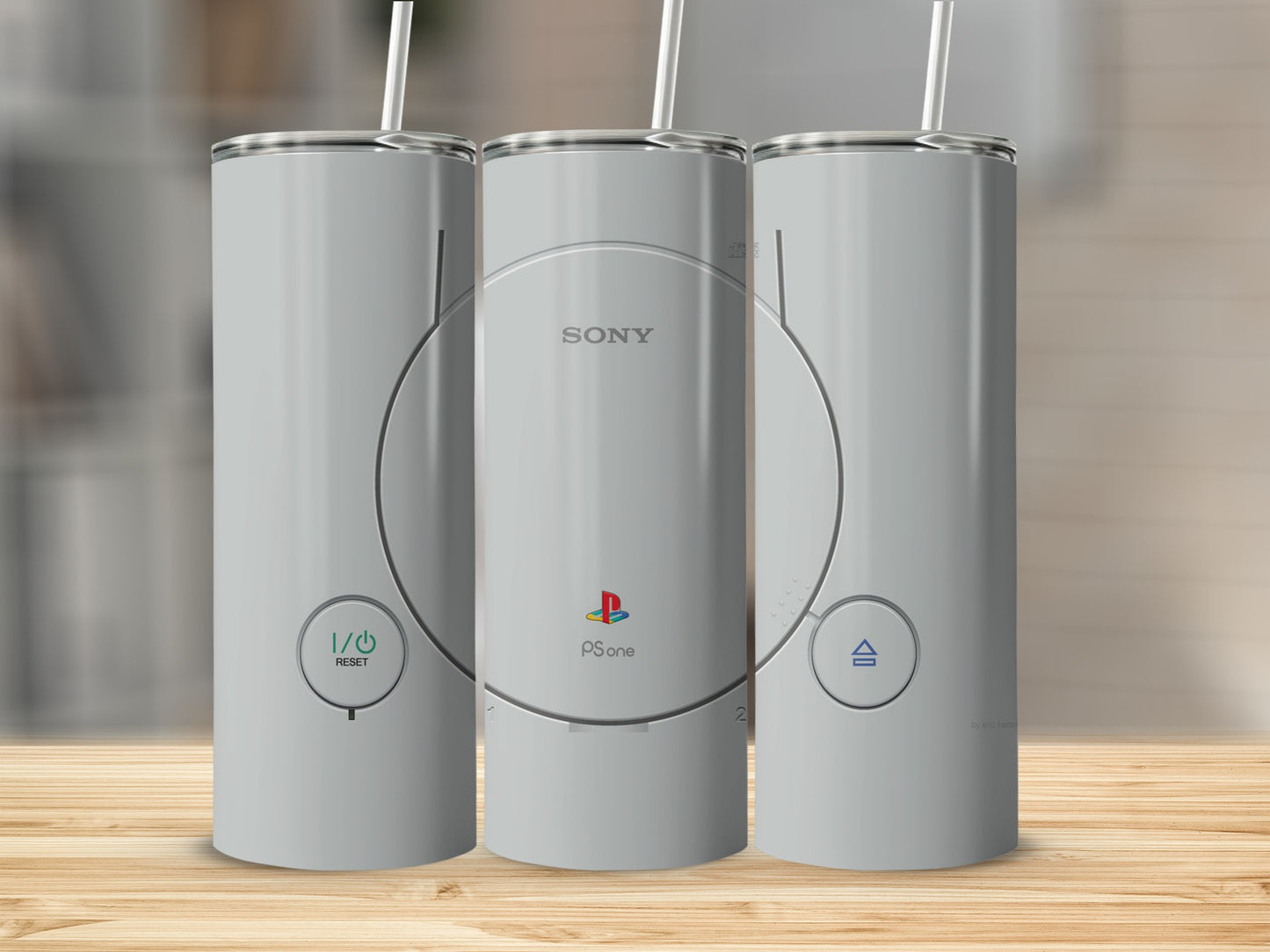 Sony PlayStation One Console Style Gray Tumbler product type