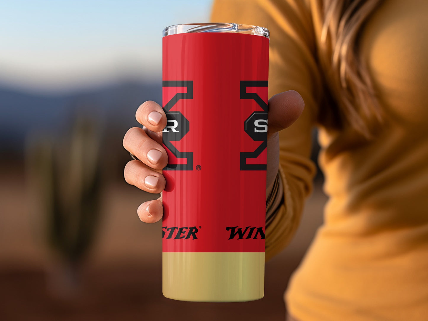 Winchester Super X Ammunition Red And Gold Logo Tumblers