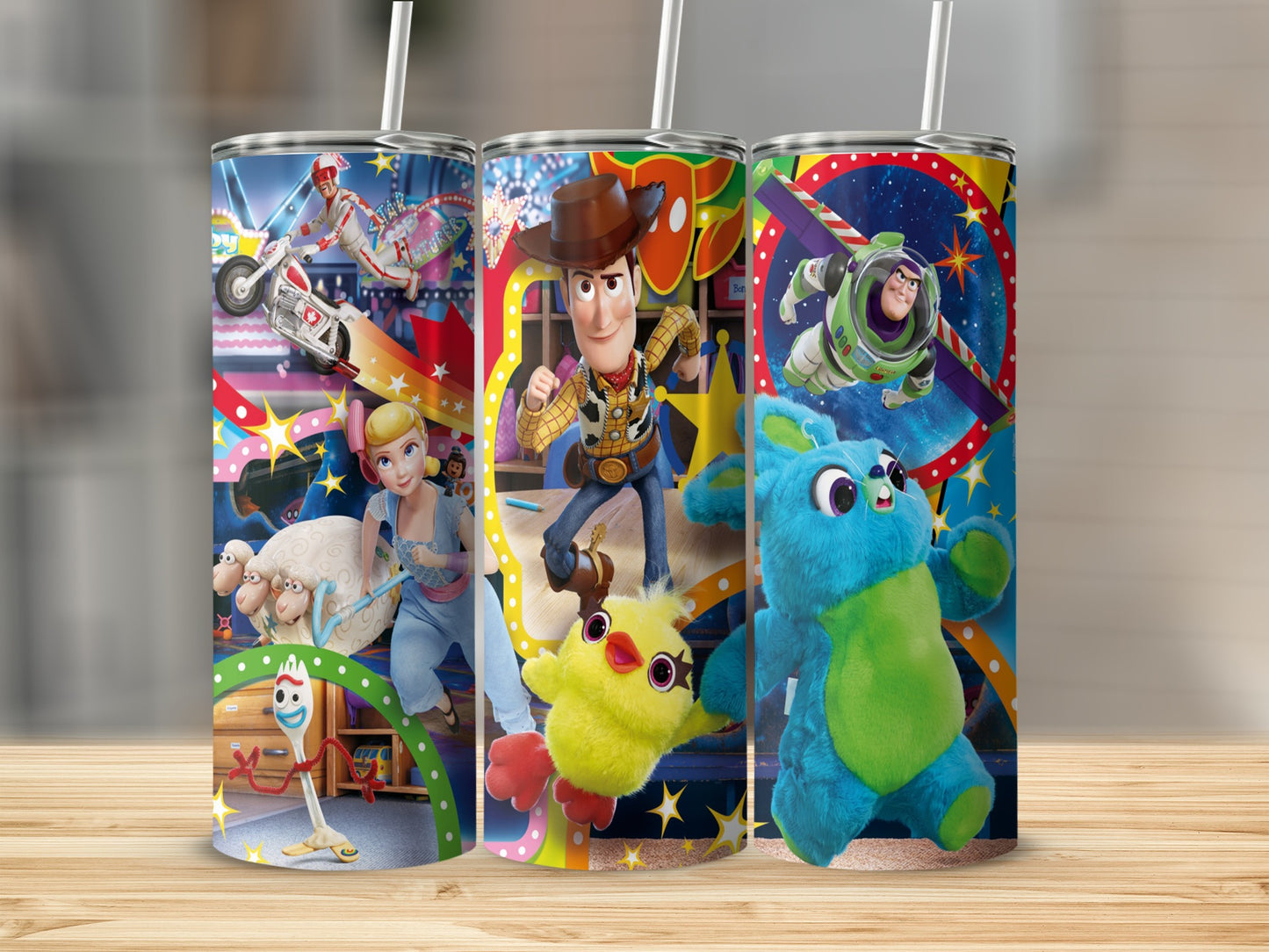 Colorful Toy Story Characters Design Tumbler