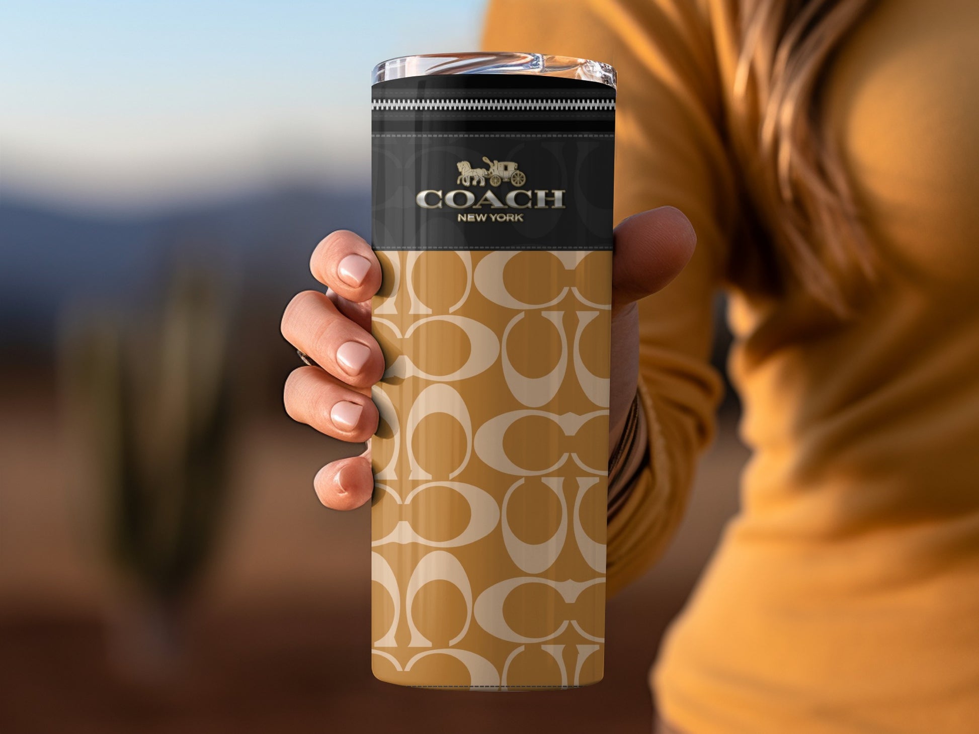 Stylish Coach New York Insulated Travel Tumbler Cup
