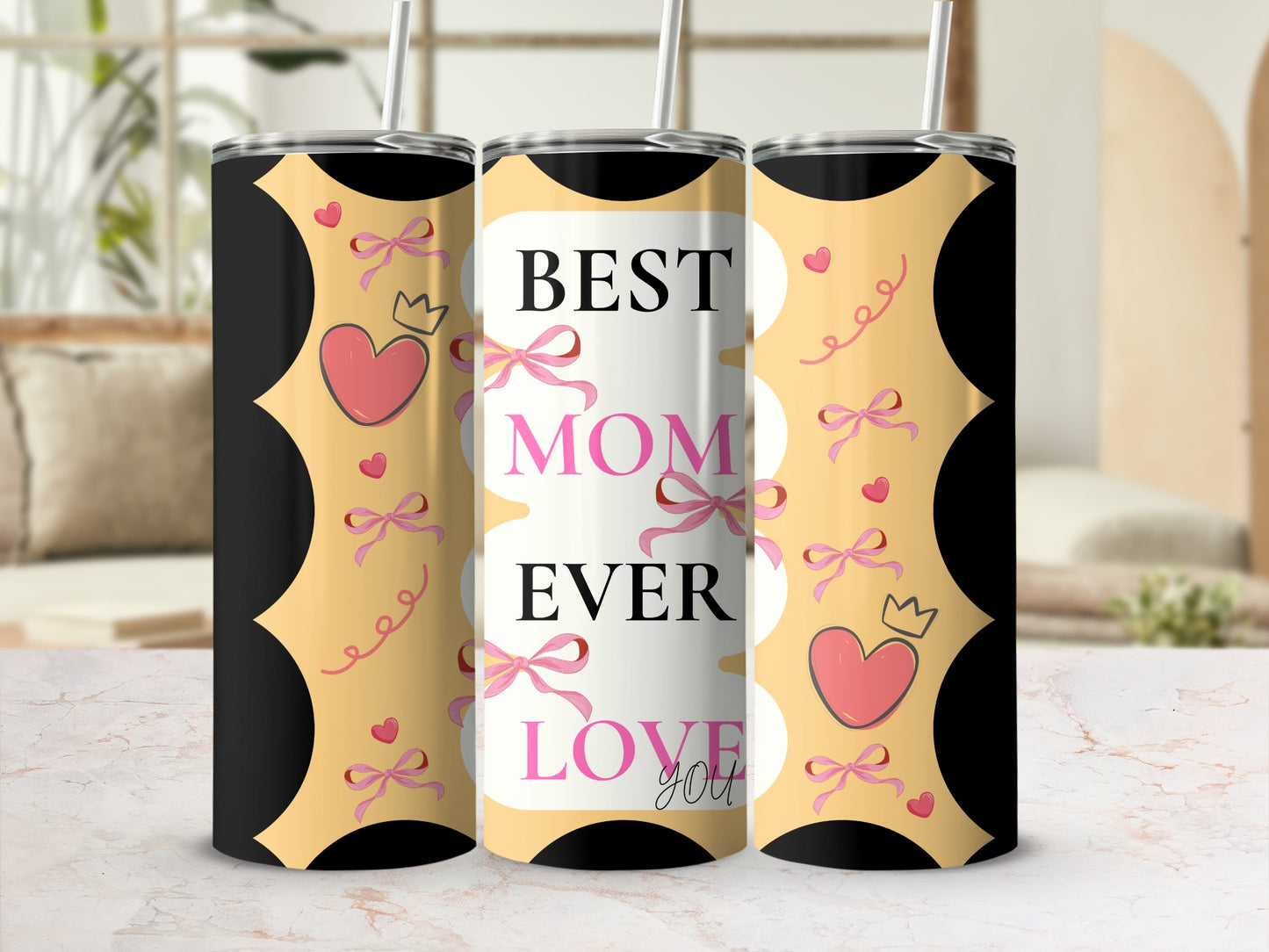Best Mom Ever Love You Tumbler Cup Gift for Mom