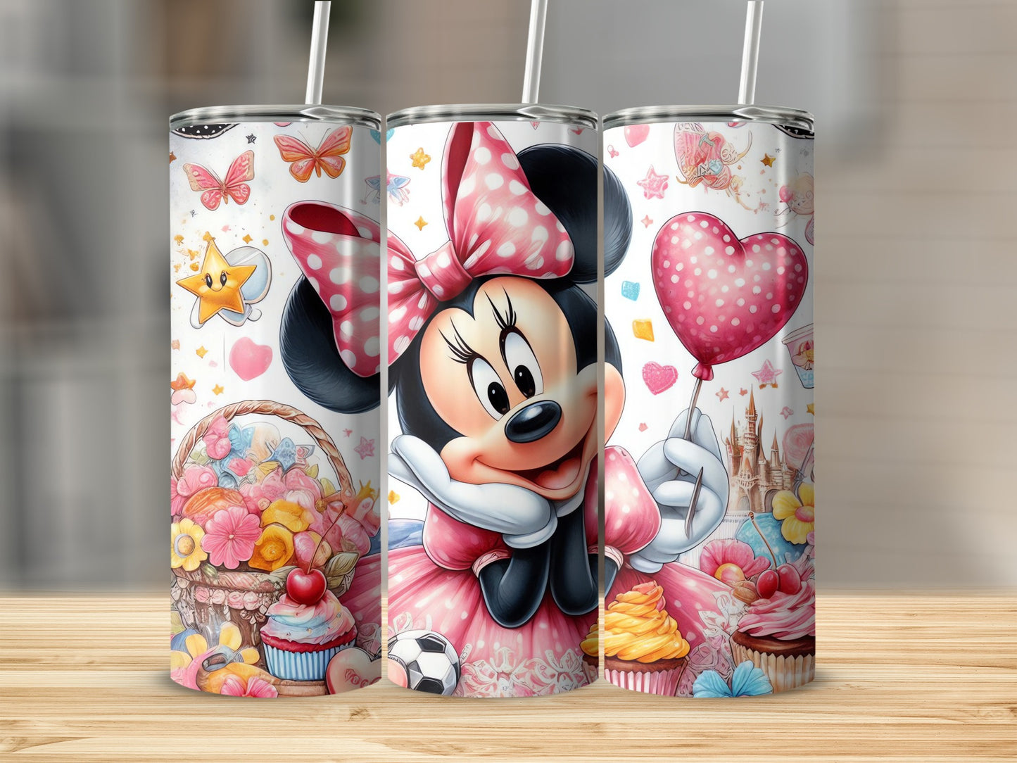Charming Minnie Mouse Design Tumbler