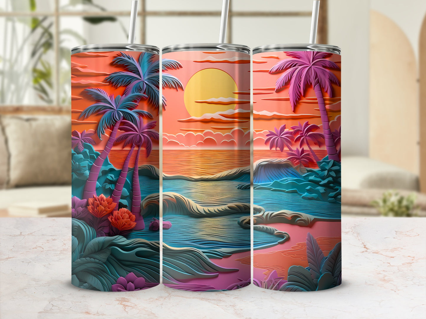 Vibrant Layered Sunset Ocean Palm Tree Art product type

Tropical
Sunset
Palm Trees
Ocean Waves
Beach Scene
Vibrant Art
Layered Design
3D Style
Paradise View
Colorful Print
Summer Vibe
Exotic Theme
Tumbler Design
Drinkware
Artistic Graphic
Paper Cut Look
Horizon Scene
Dreamy Landscape
Island Life
Abstract Nature