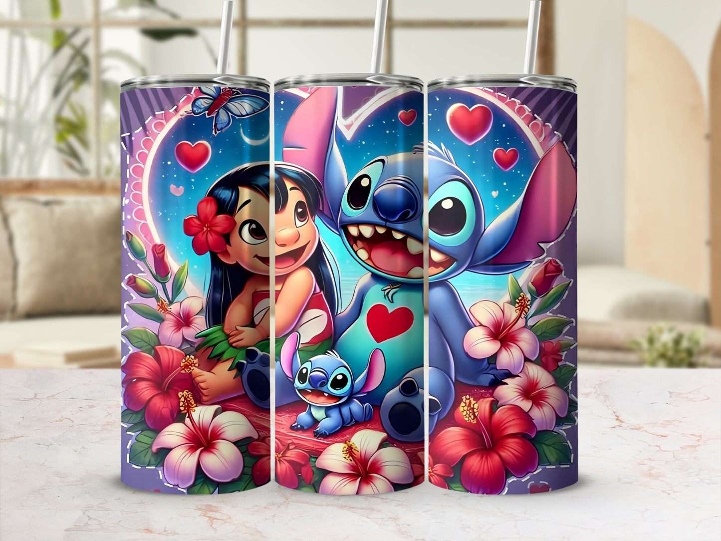 Colorful Cartoon Friends Stainless Steel Tumbler