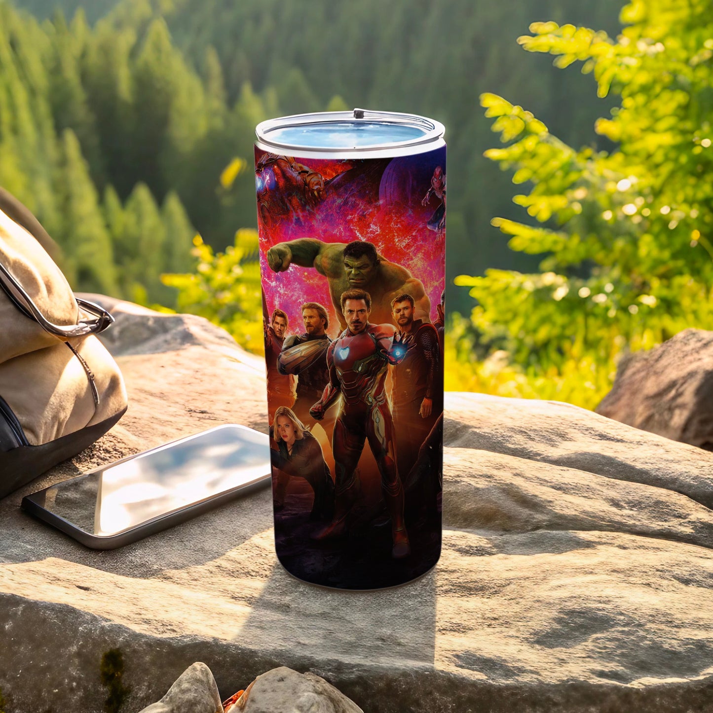 Avengers Superheroes Movie Theme Travel Tumbler product type