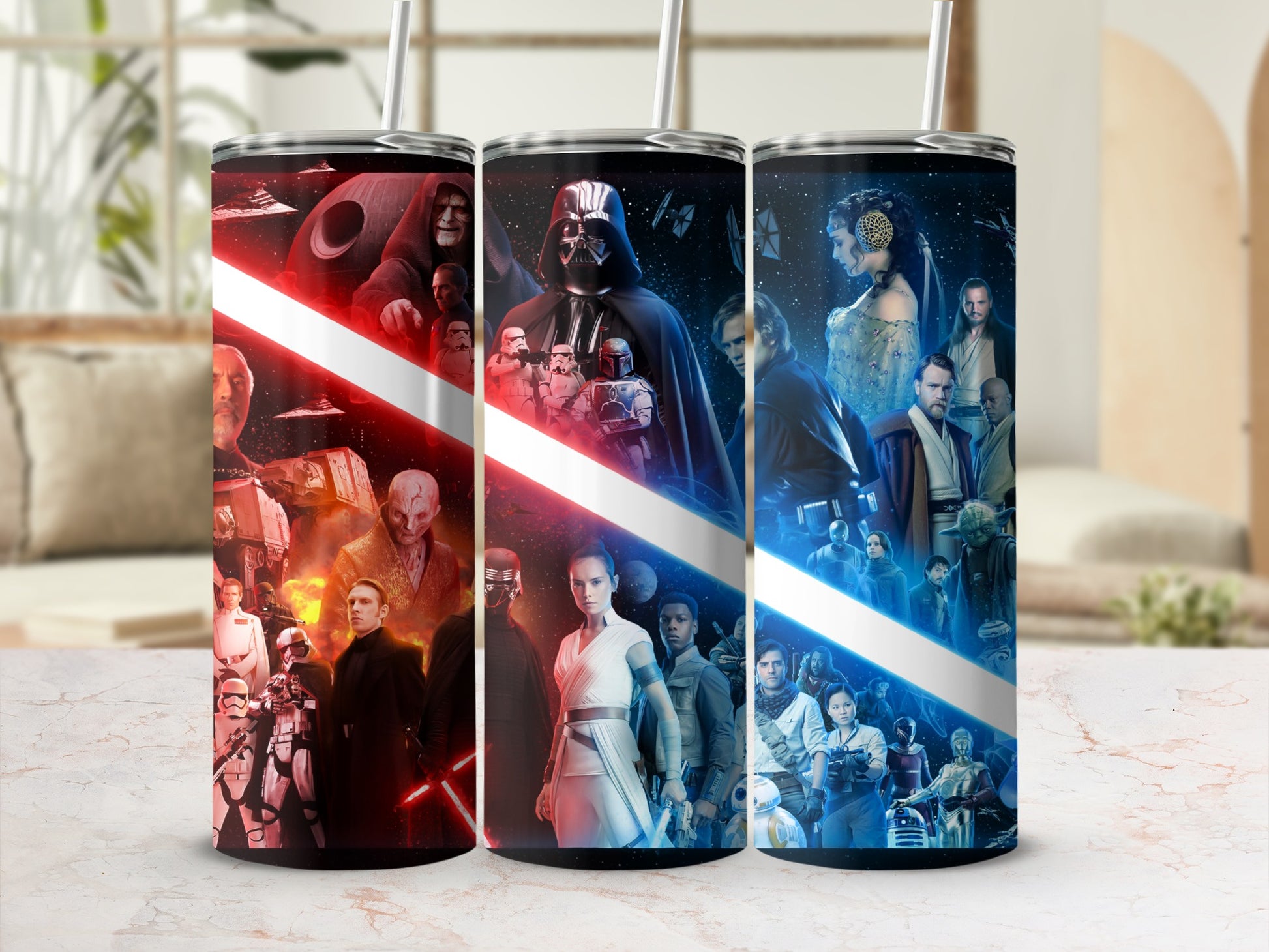 Star Wars Saga Character Collage Red Blue Lightsaber product type