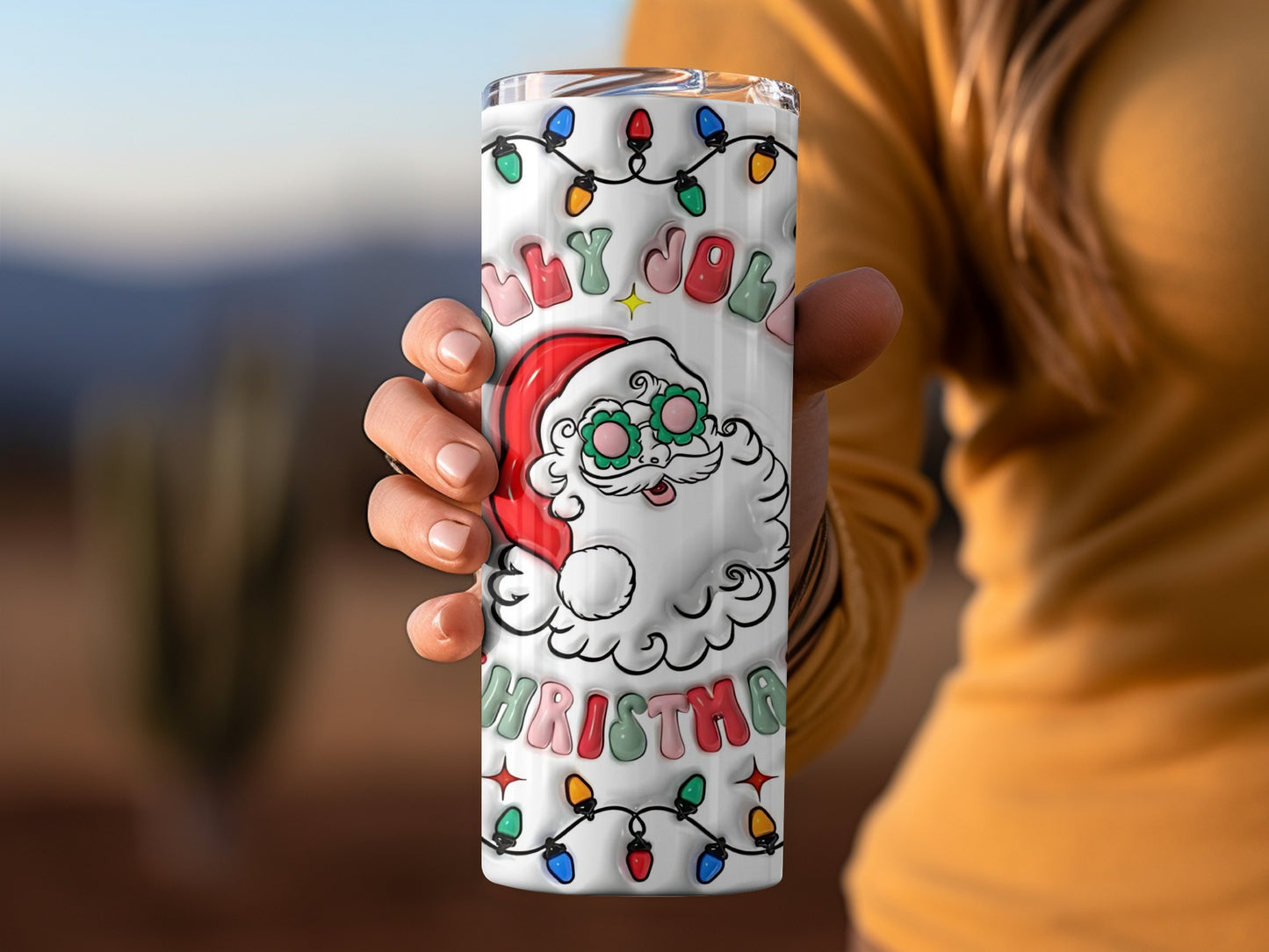 Jolly Jolly Christmas Santa Stainless Steel Tumbler