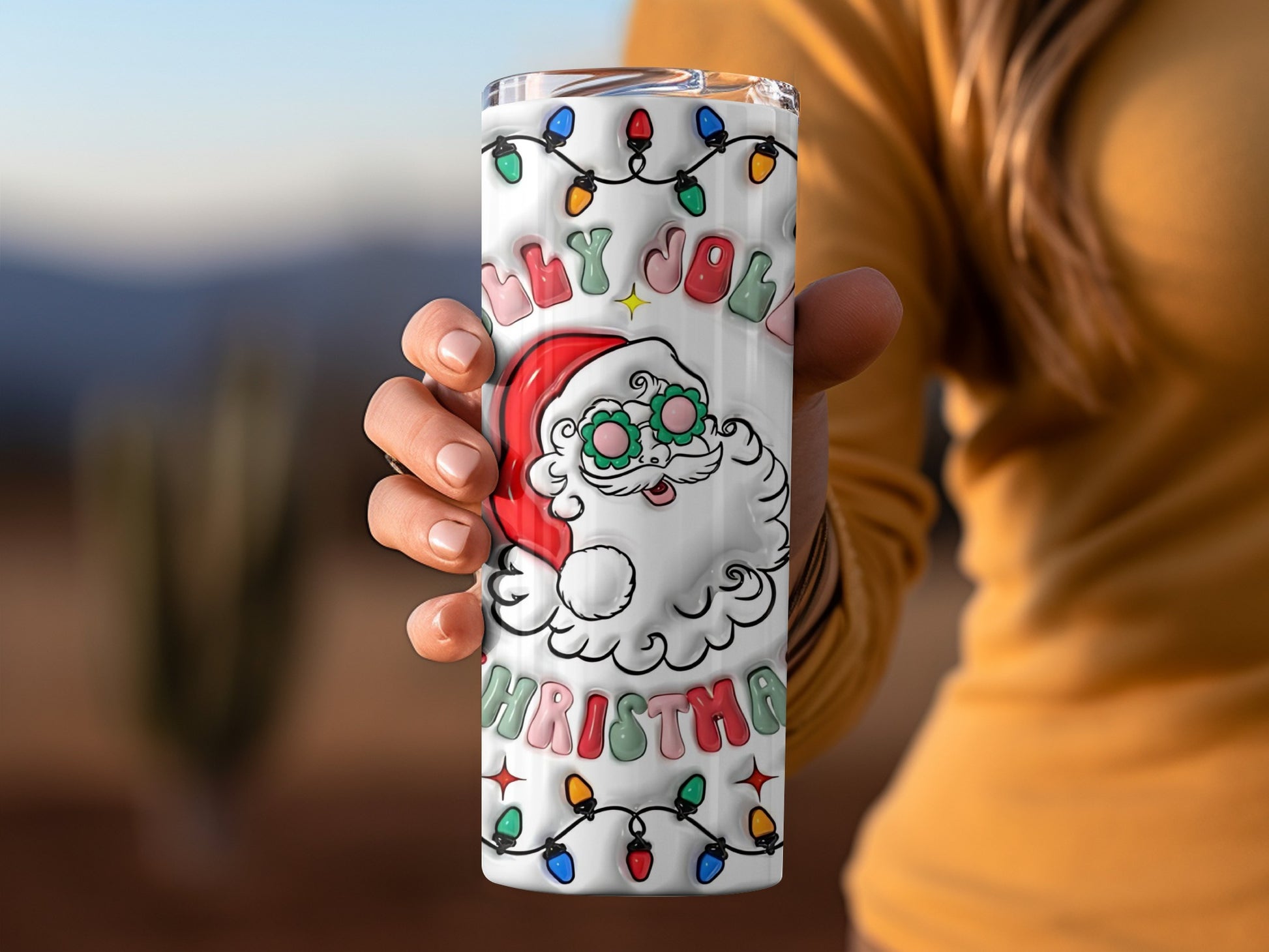 Jolly Jolly Christmas Santa Stainless Steel Tumbler