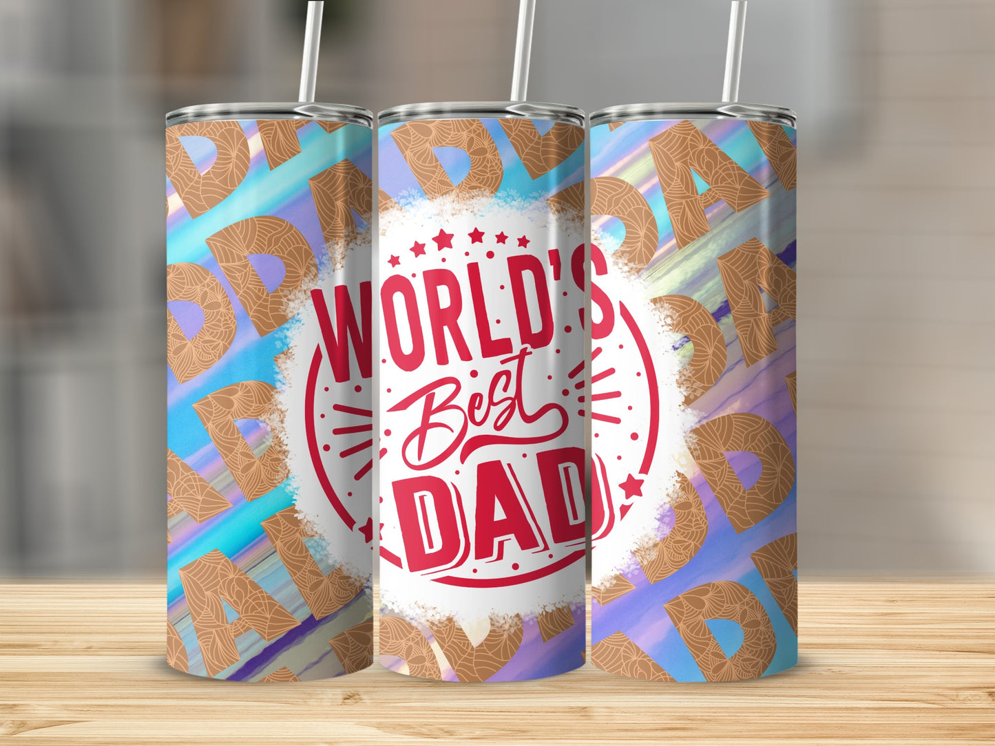 World's Best Dad Insulated Tumbler 20oz Gift Cup