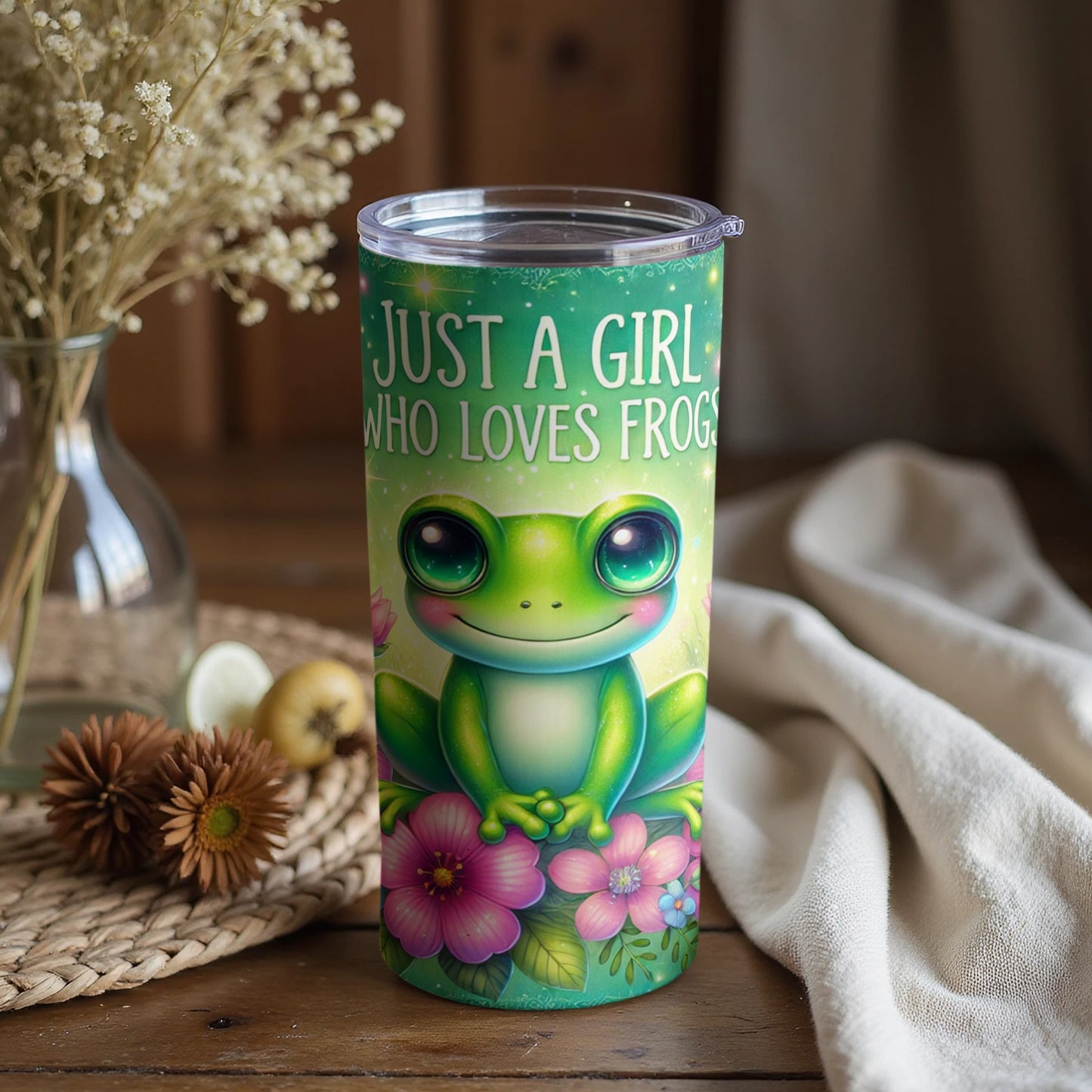 Just a Girl Who Loves Frogs Tumbler 20oz Cup
