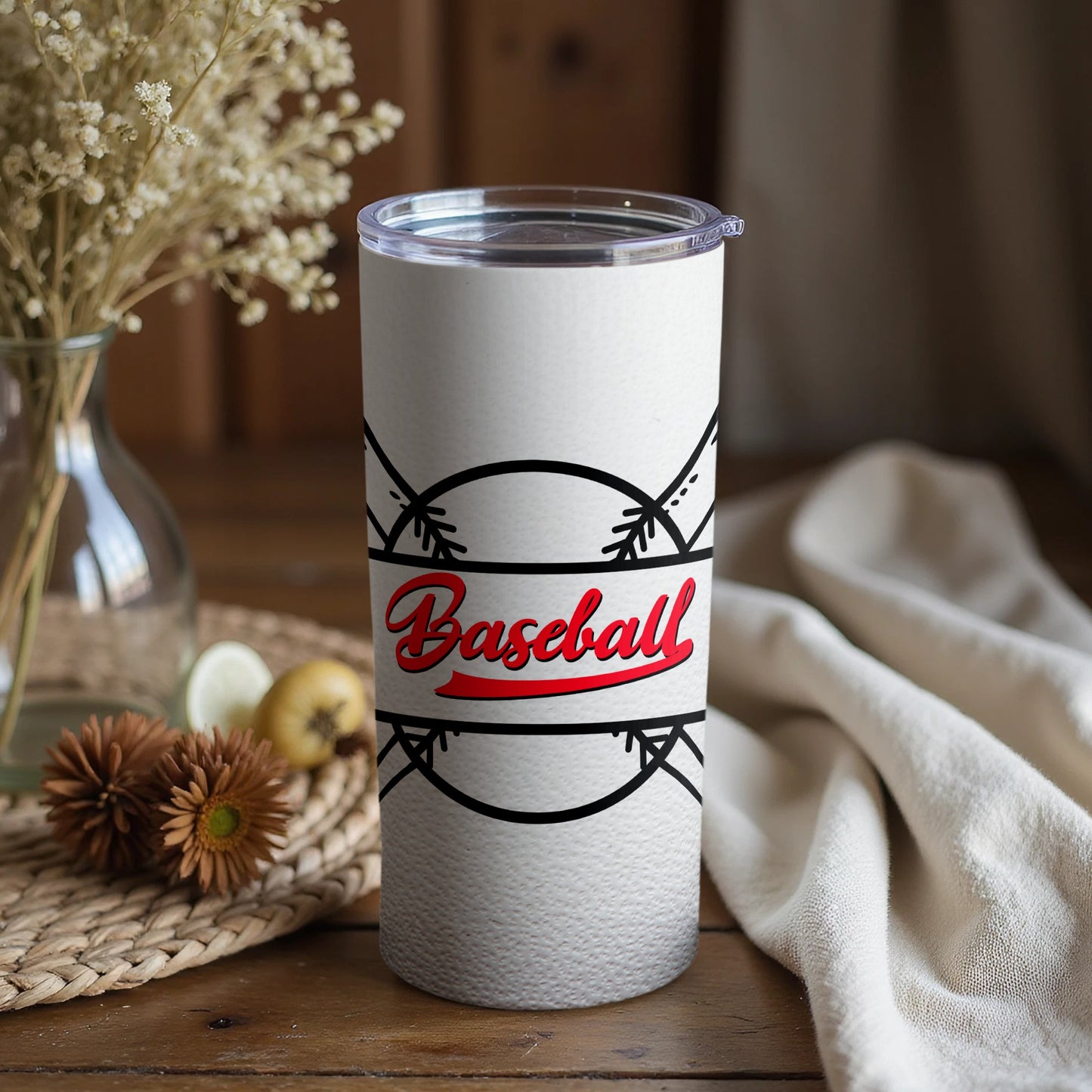 Baseball Travel Tumbler for Sports Enthusiasts