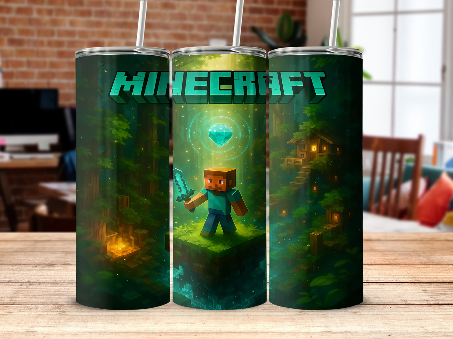 Minecraft Themed Adventure Graphic Tumbler