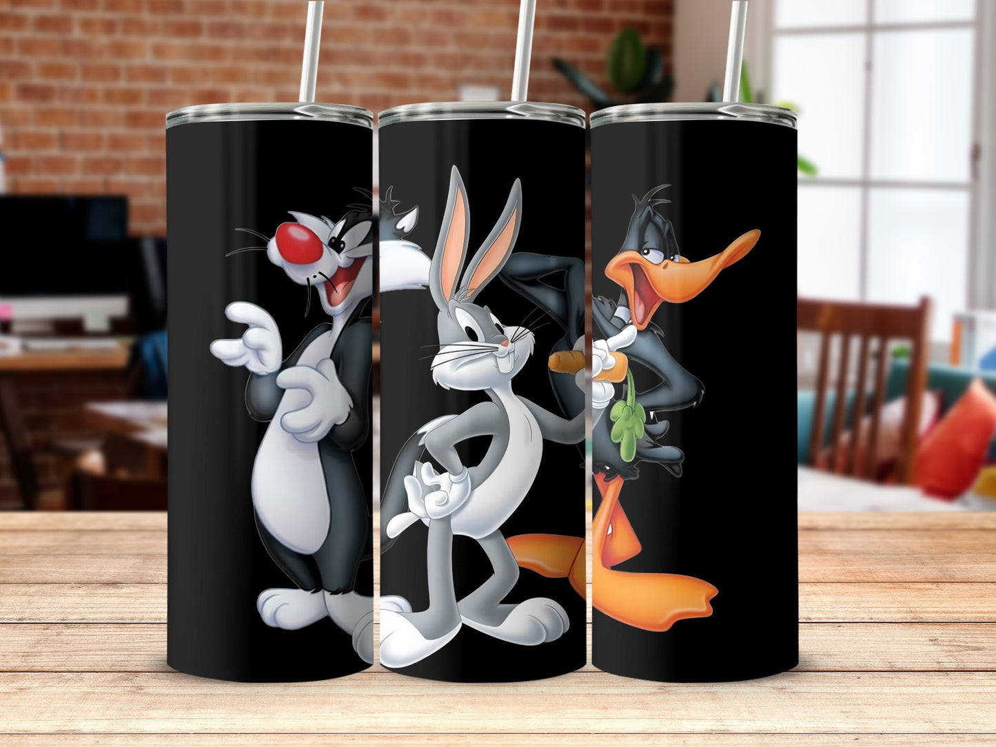 Looney Tunes Sylvester Bugs Bunny Daffy Duck Tumbler