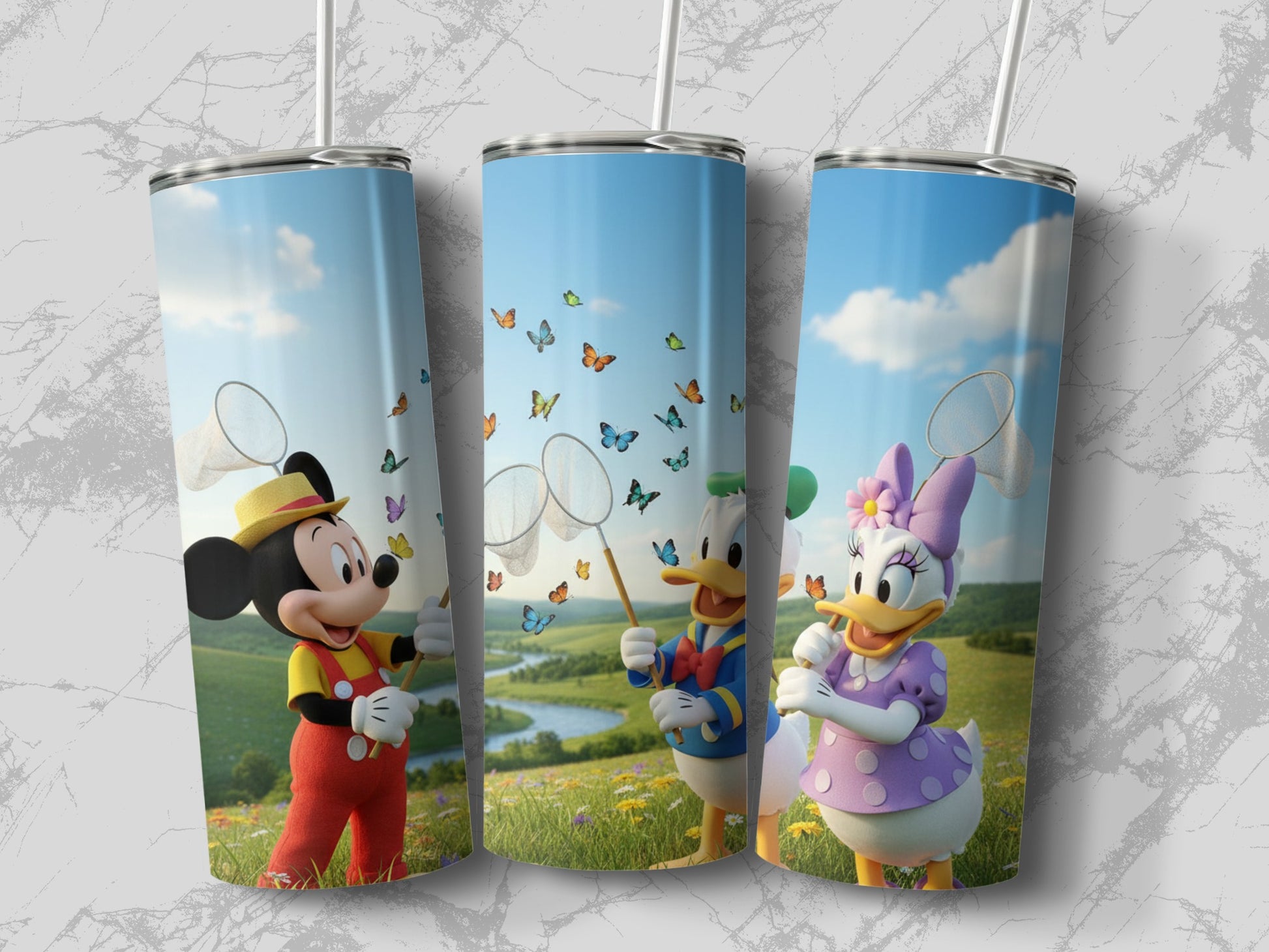 Delightful Disney Character Tumbler Cups for Kids