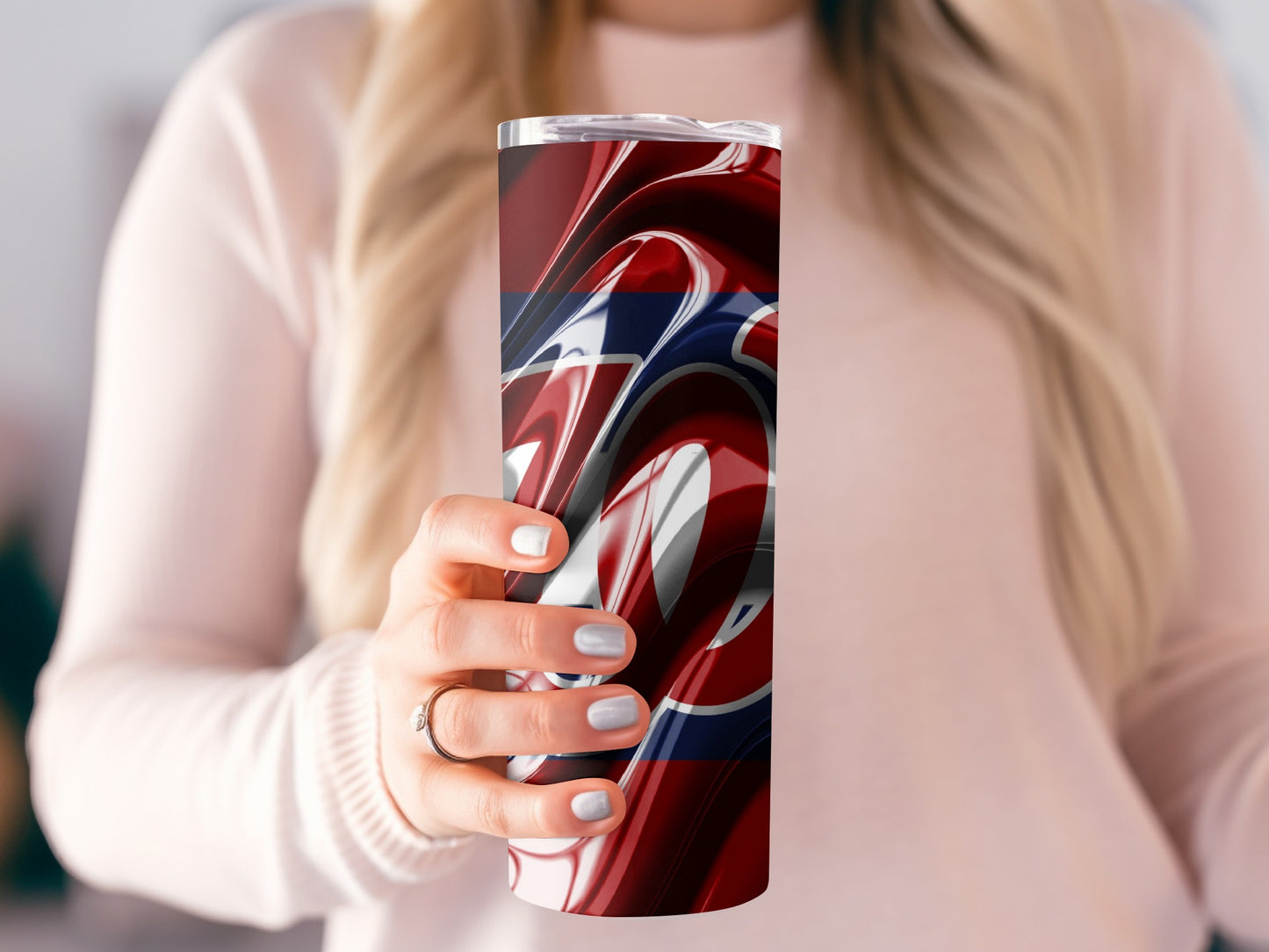 Washington Nationals Team Abstract Swirls Logo Tumblers