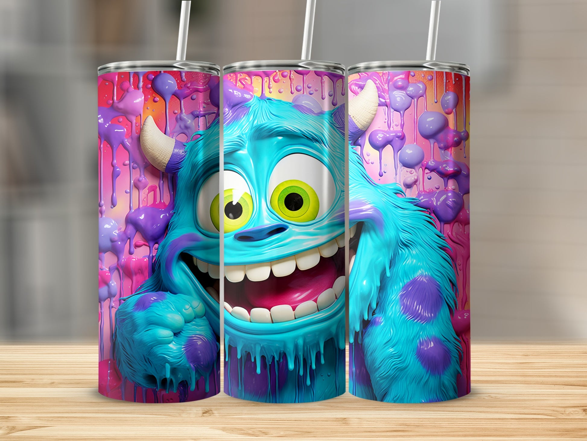 Colorful Character-Themed Insulated Stainless Steel Tumbler