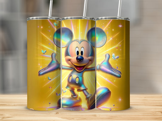 Vibrant Mickey Mouse Tumbler with Straw Tumbler