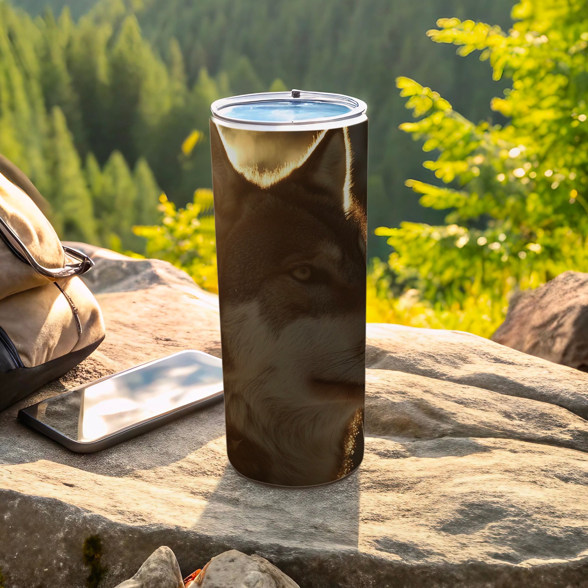 Majestic Wolf Face Design Outdoor Tumbler Travel product type
wolf tumbler
wolf design
animal print
wildlife art
outdoor drinkware
travel cup
insulated tumbler
beverage holder
nature lover
forest theme
adventure gear
hiking accessory
camping mug
unique design
stylish tumbler
gray wolf
animal lover gift
tumbler cup
eco friendly
stainless tumbler
