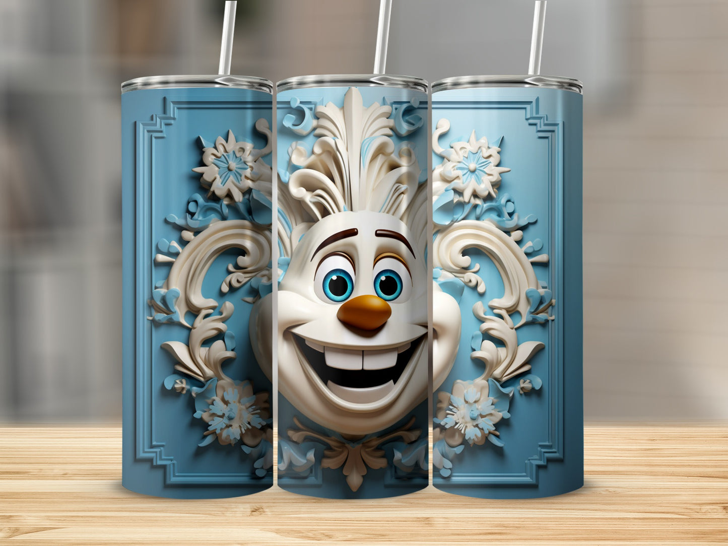 Olaf Character-Themed Tumbler for Disney Fans
