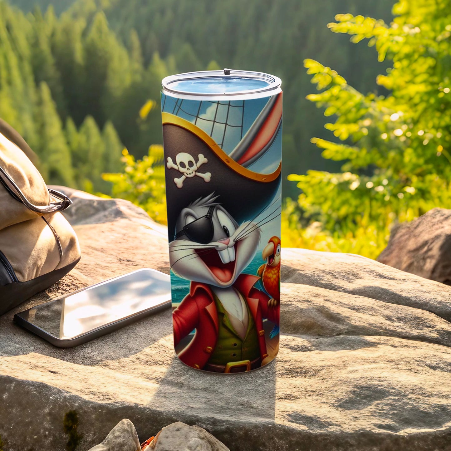 Pirate Cartoon Character Tumbler for Adventure Seekers