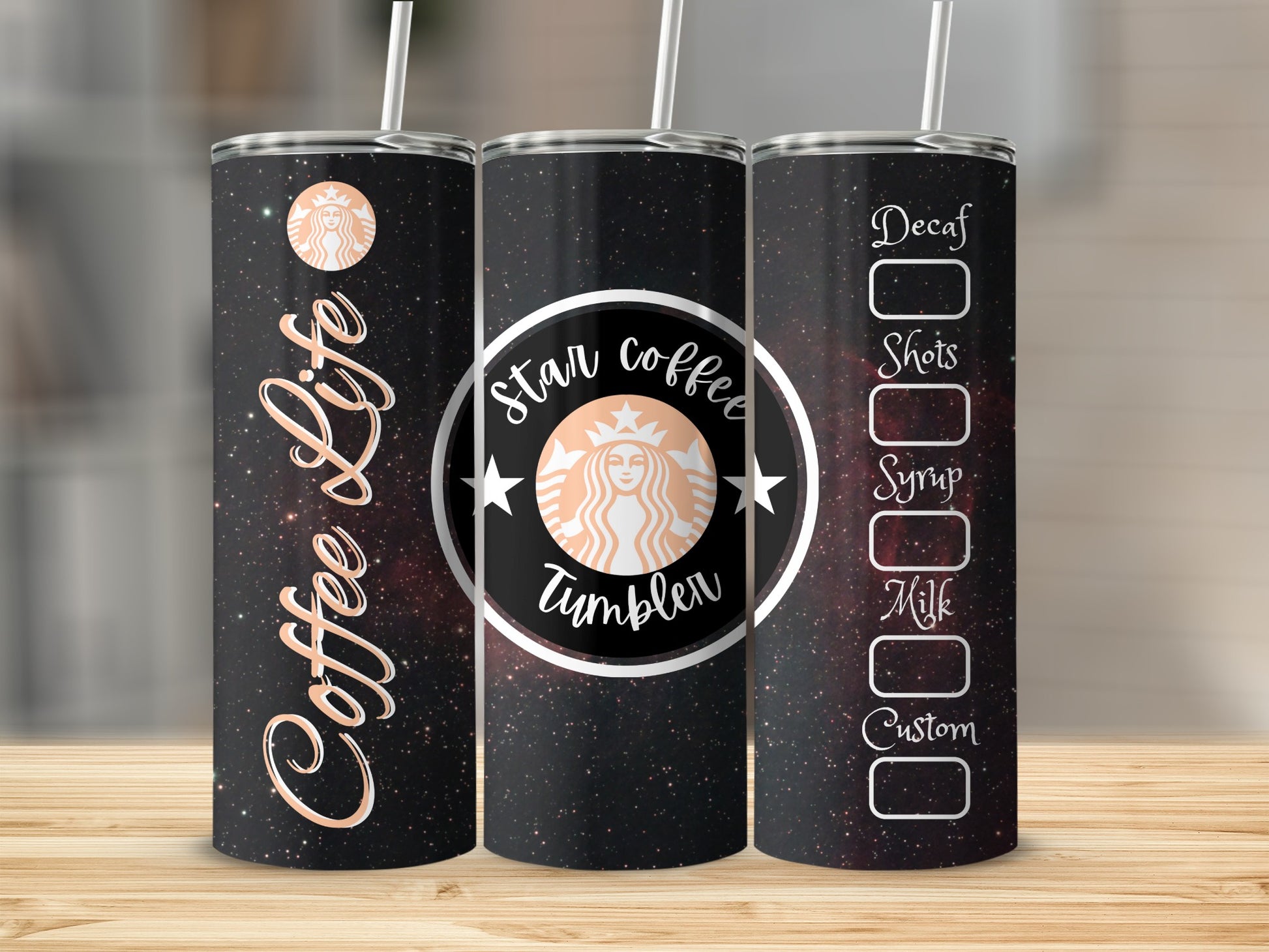 Star Coffee Life Tumbler for Coffee Lovers Drink Container