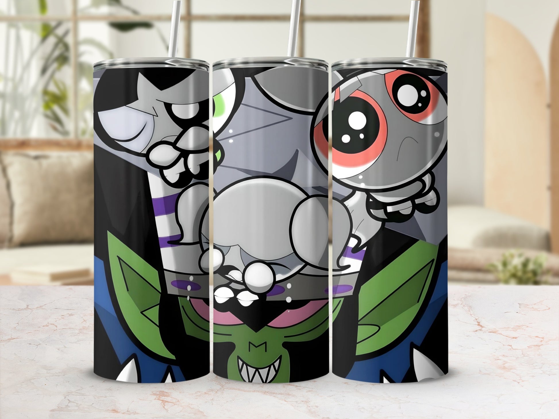 Cartoon Character Design Insulated Tumbler Cup
