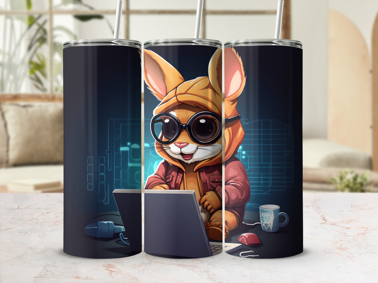 Stylish Rabbit Programmer Laptop Glasses product type