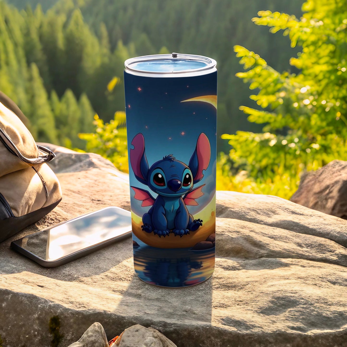 Cute Alien Character Insulated Tumbler for Outdoor Use