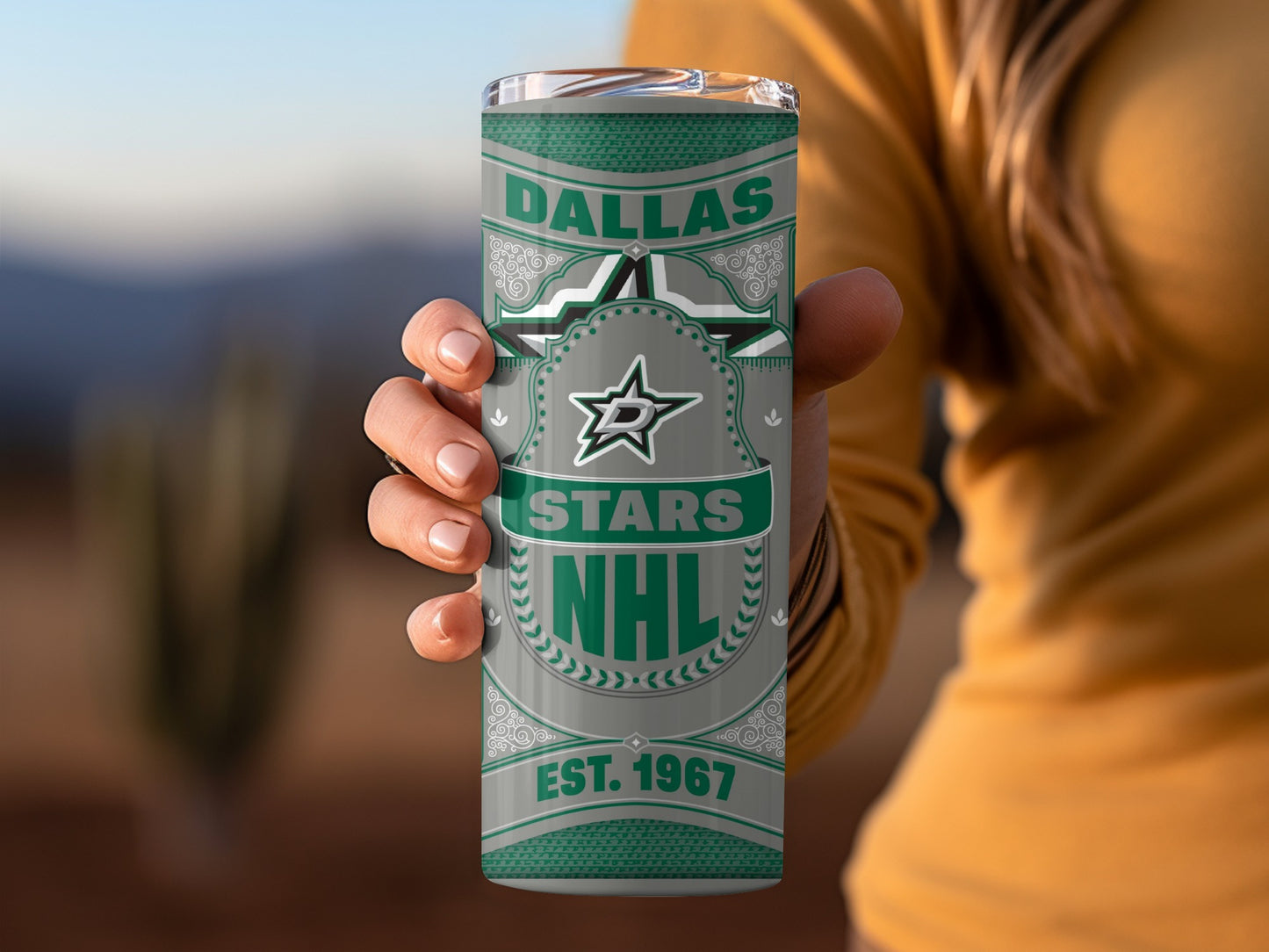 Dallas Stars NHL Established 1967 Team Logo Tumbler